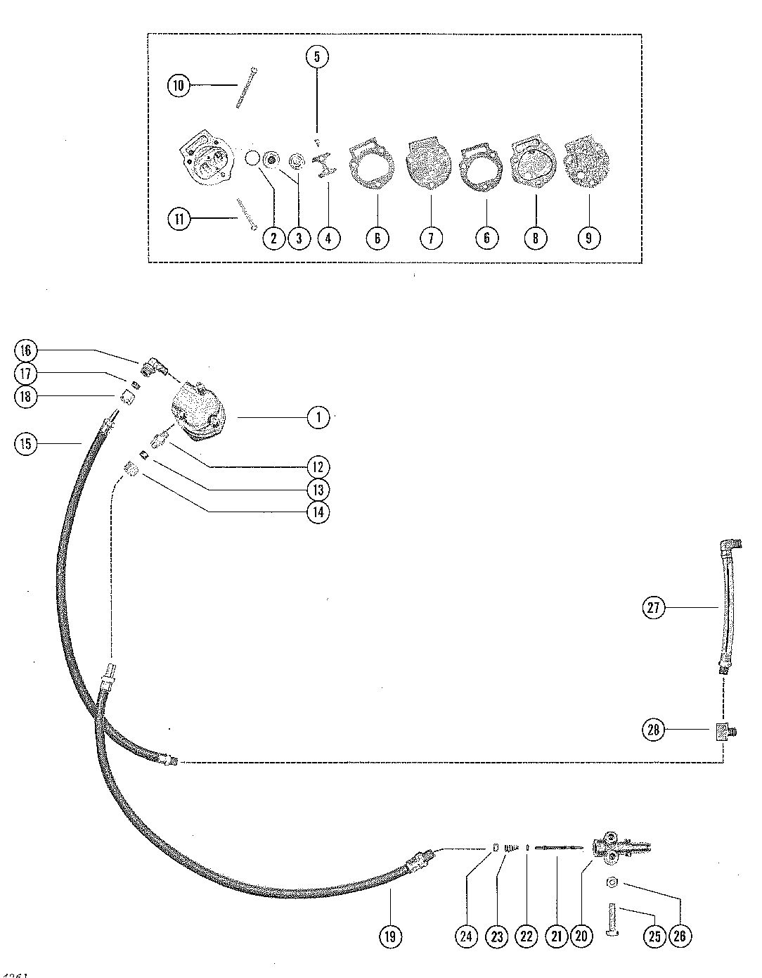 MERCURY MERC 400 FUEL PUMP ASSEMBLY