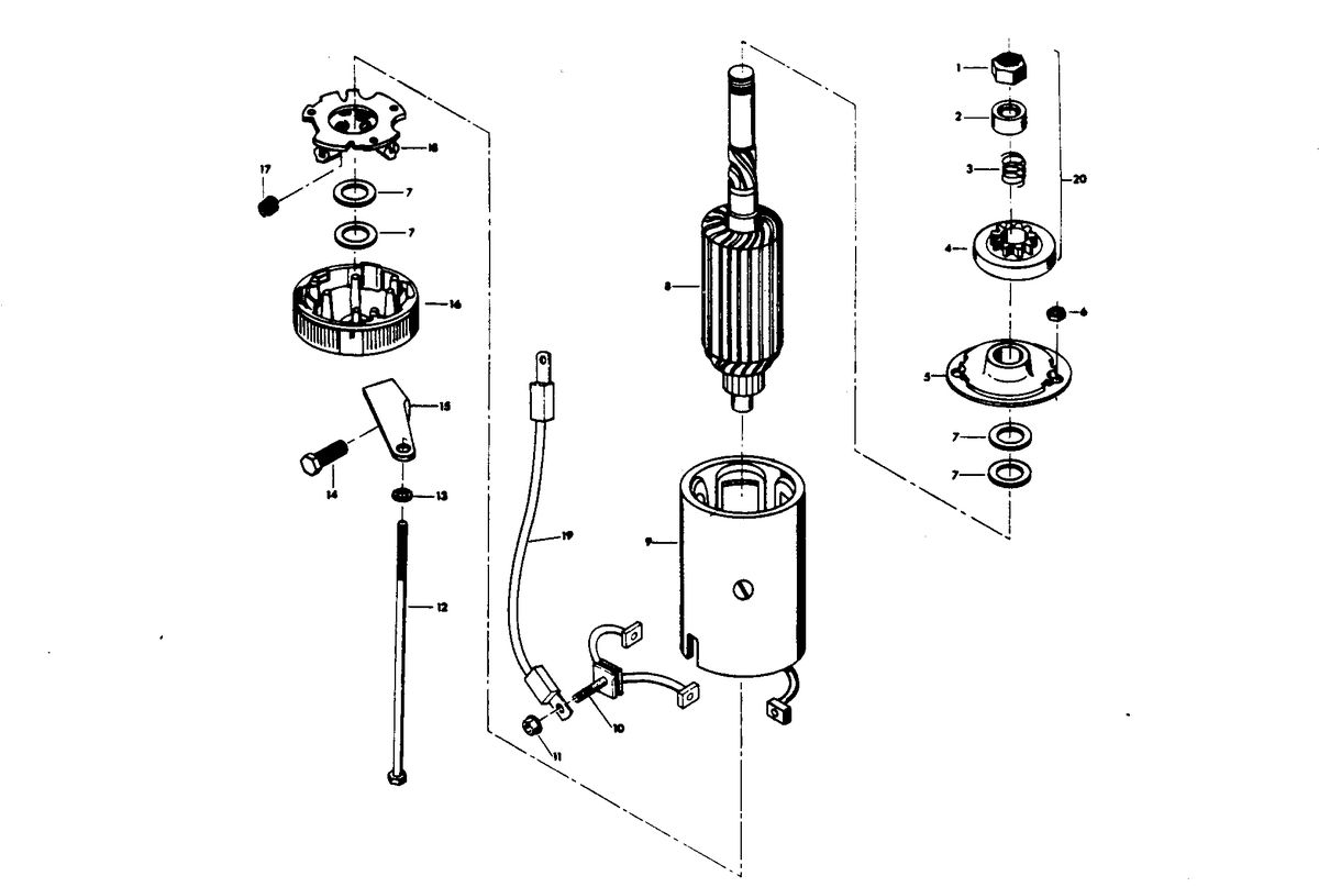 CHRYSLER 85 H.P. CHARGER STARTER