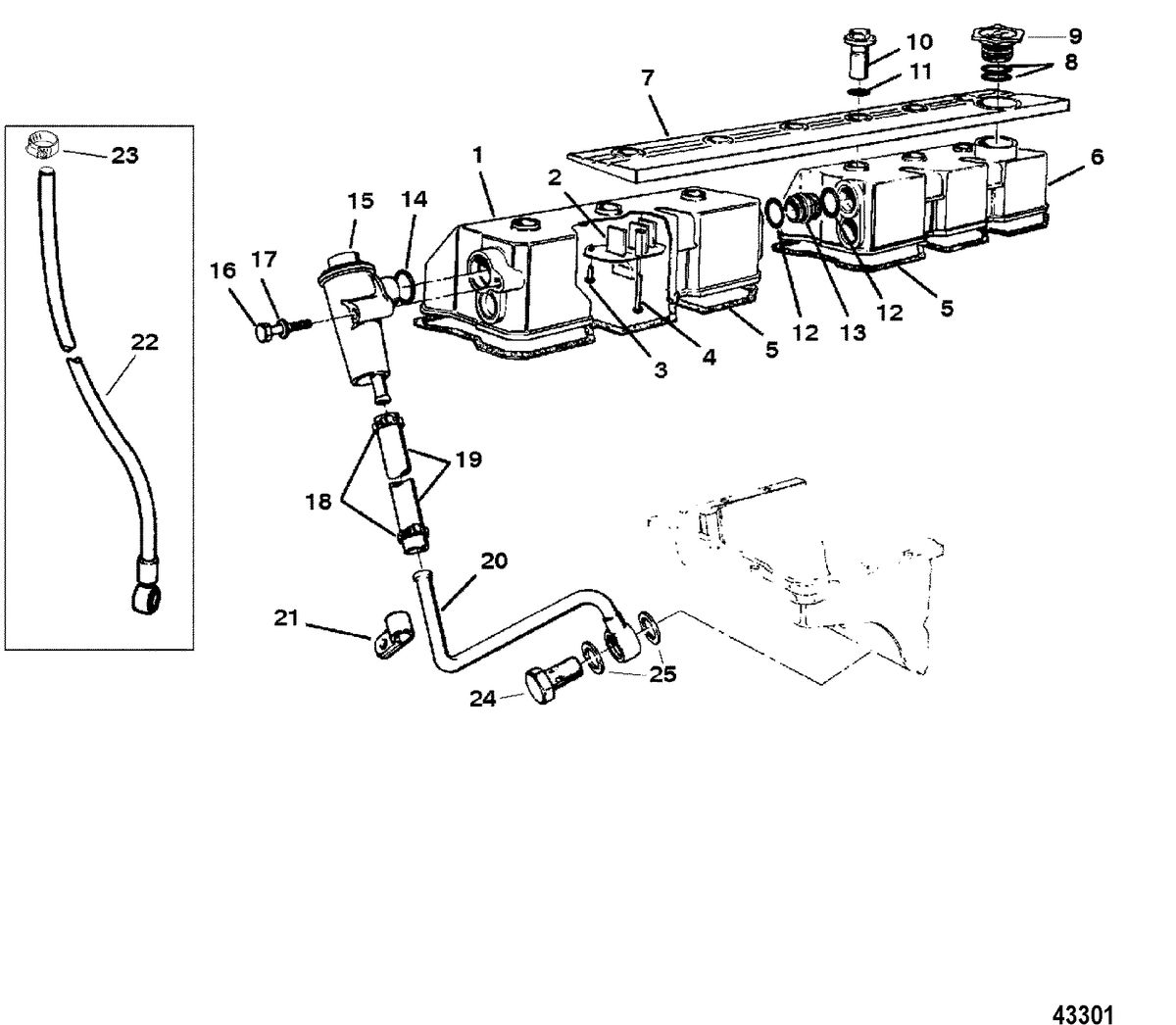 MERCRUISER D4.2L/220 IDI DIESEL Rocker Cover