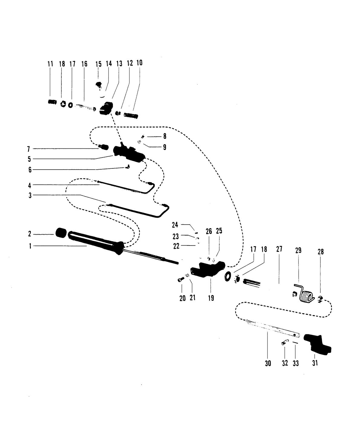 MERCRUISER 300 TEMPEST (MR/TR) ENGINE POWER STEERING CYLINDER (TR)