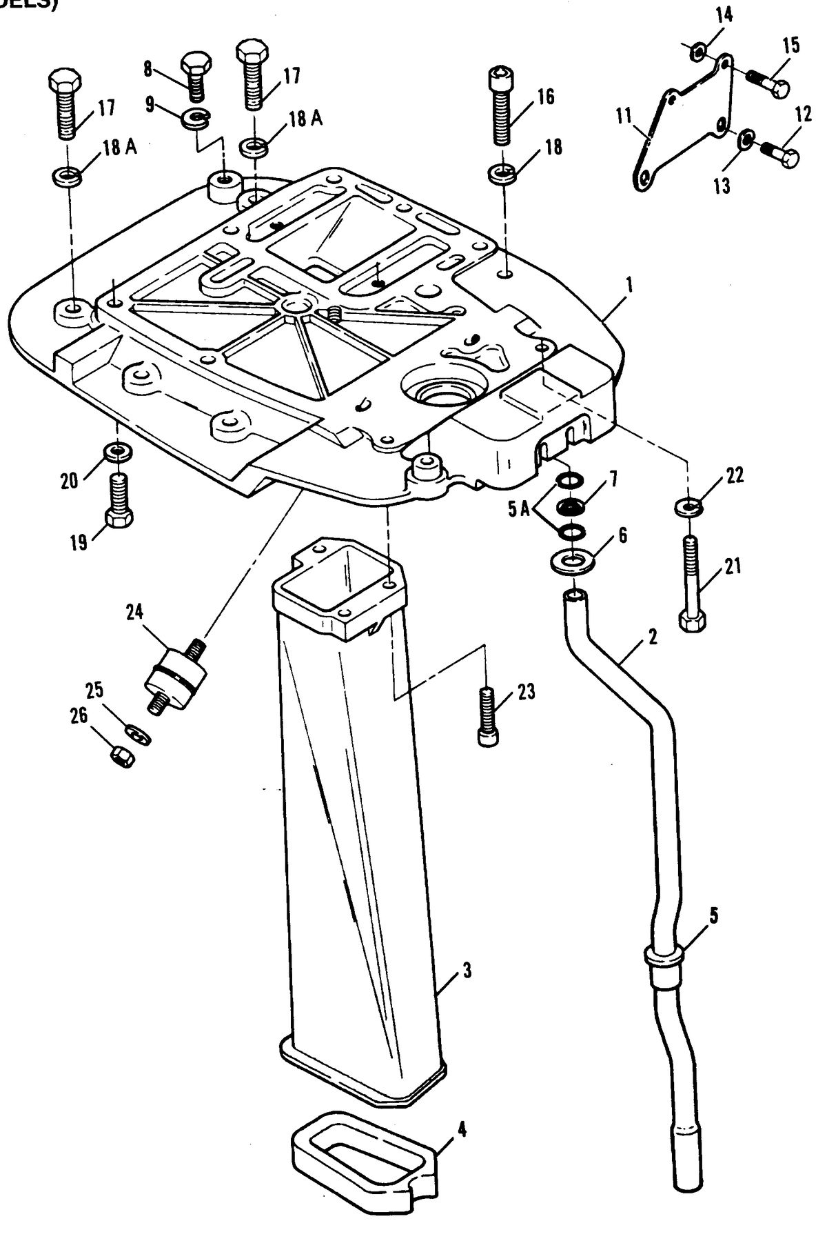 FORCE 70 H.P. SPACER PLATE (91B MODELS)