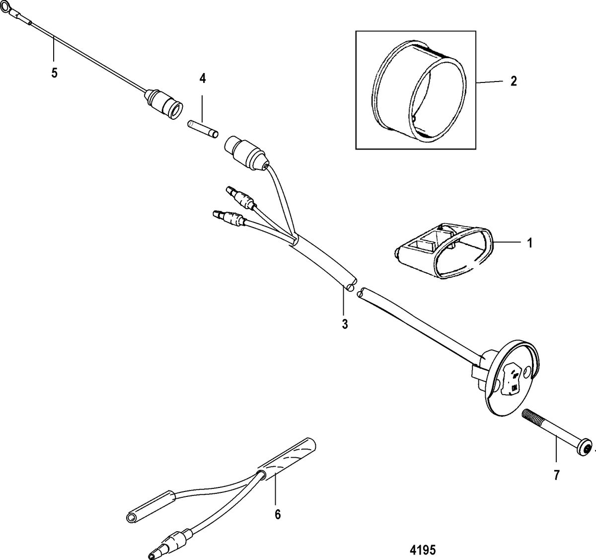 MERCURY/MARINER 40/50/60 EFI (4 CYLINDER) 4-STROKE Trim Switch Kit