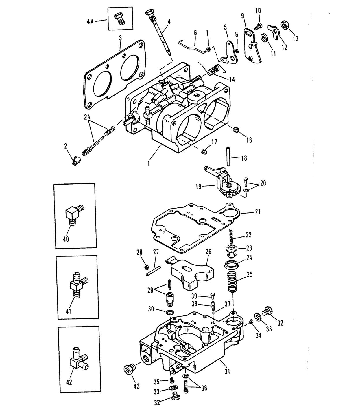 RACE OUTBOARD XR-2 / MAGNUM CARBURETOR ASSEMBLY