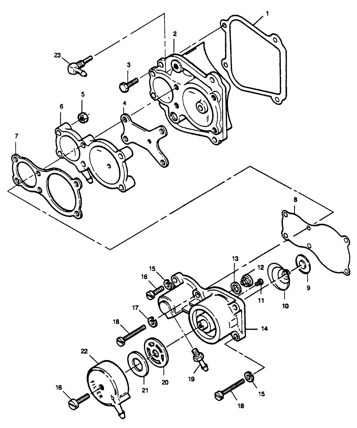 FORCE FORCE 1989 125 HP"E" MODELS FUEL PUMP