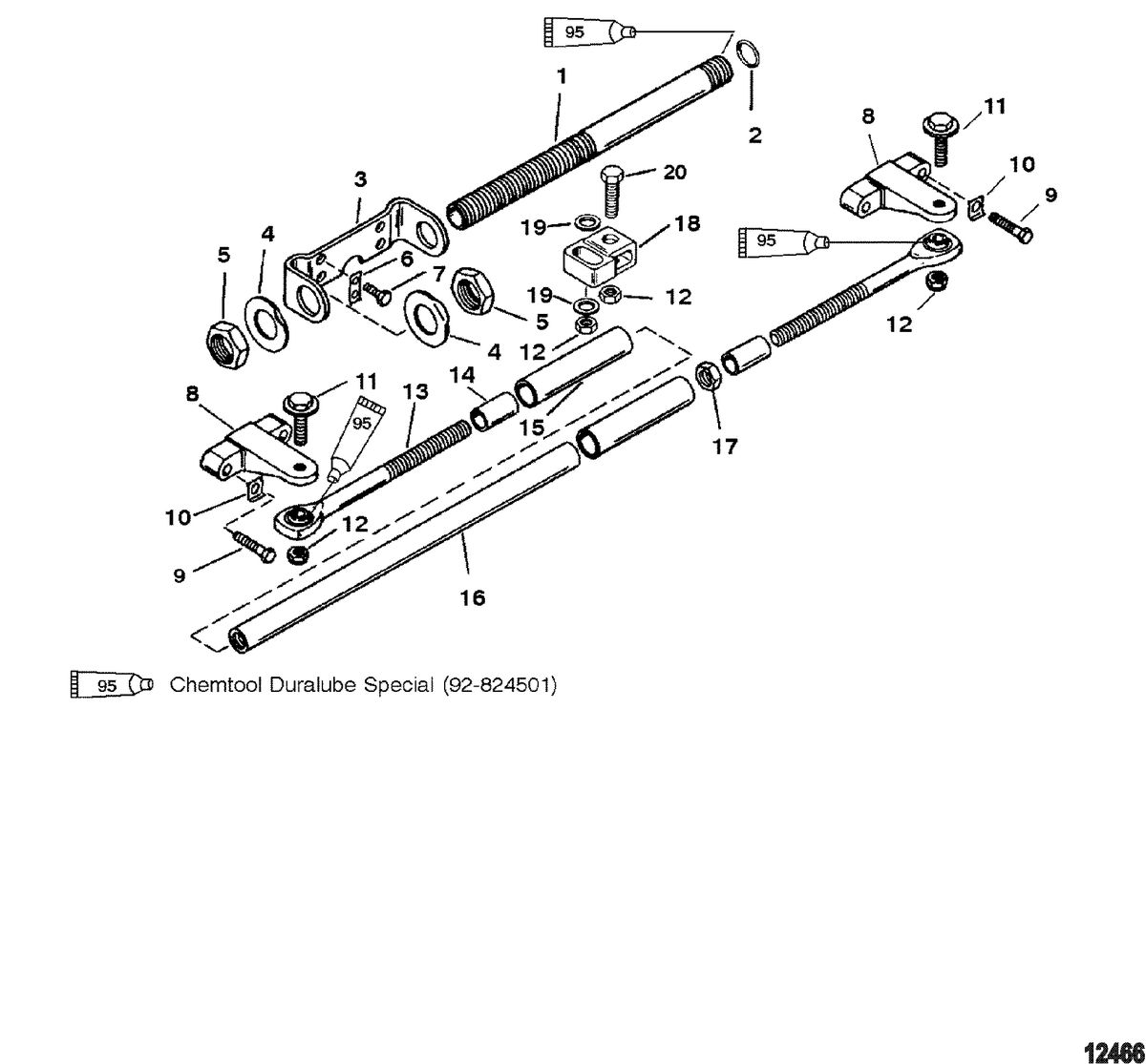 MERCURY/MARINER 200/225 (3.0L DFI) Dual Engine Extension Kit