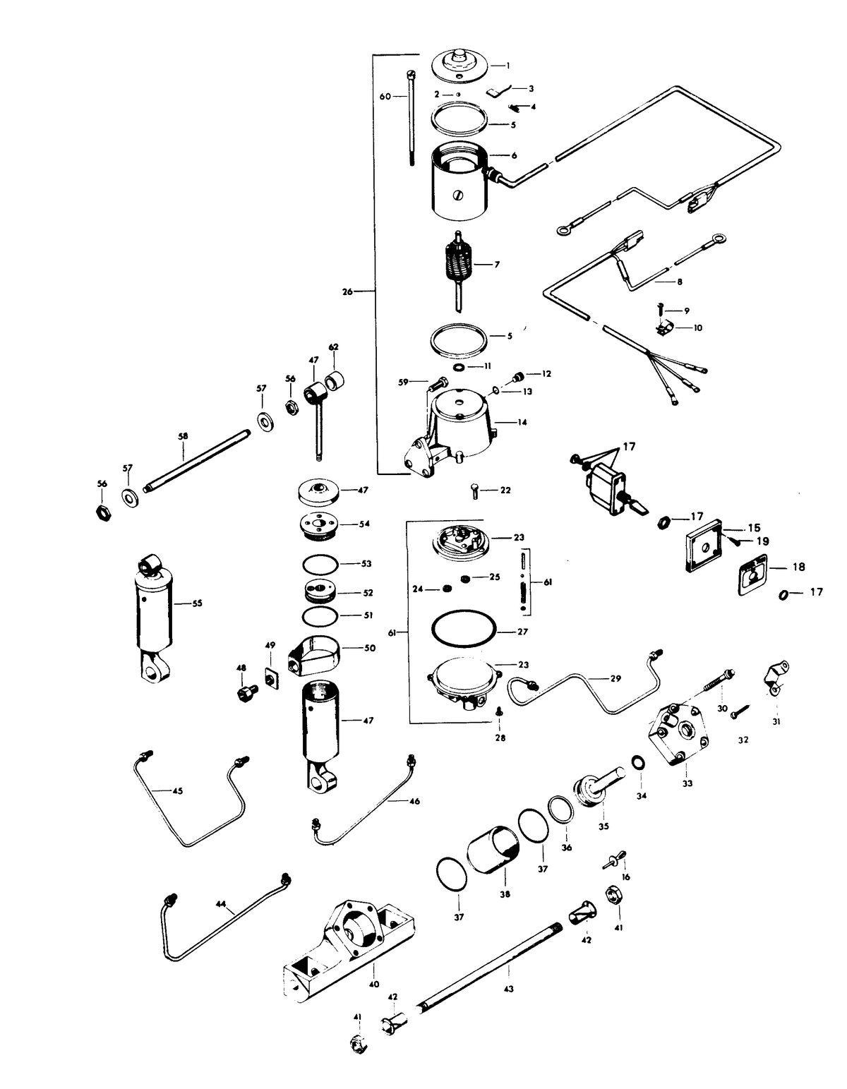 CHRYSLER 115 H.P. TWIN POWER TRIM UNIT