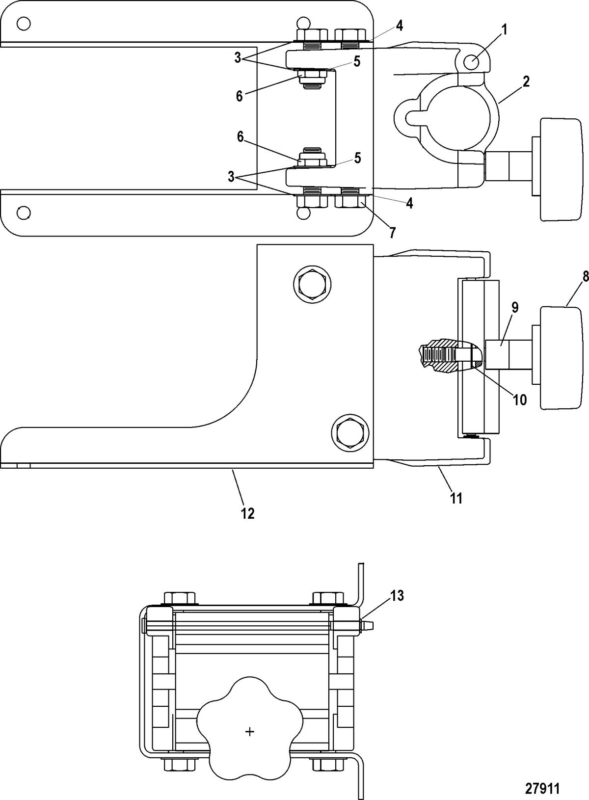 TROLLING MOTOR MOTORGUIDE TRANSOM AND BOW MOUNTS Pontoon Mount(MBK300132)