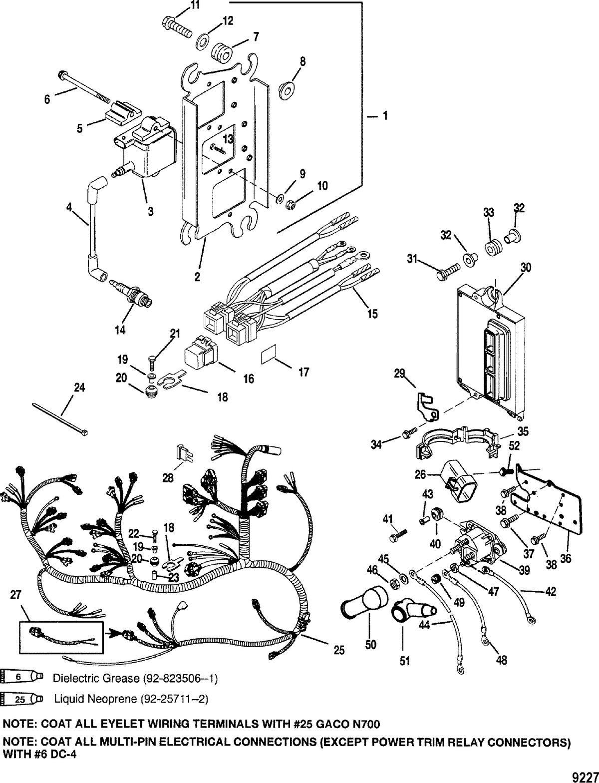 MERCURY/MARINER 115/135/150 DFI (2.5L) Electrical Components