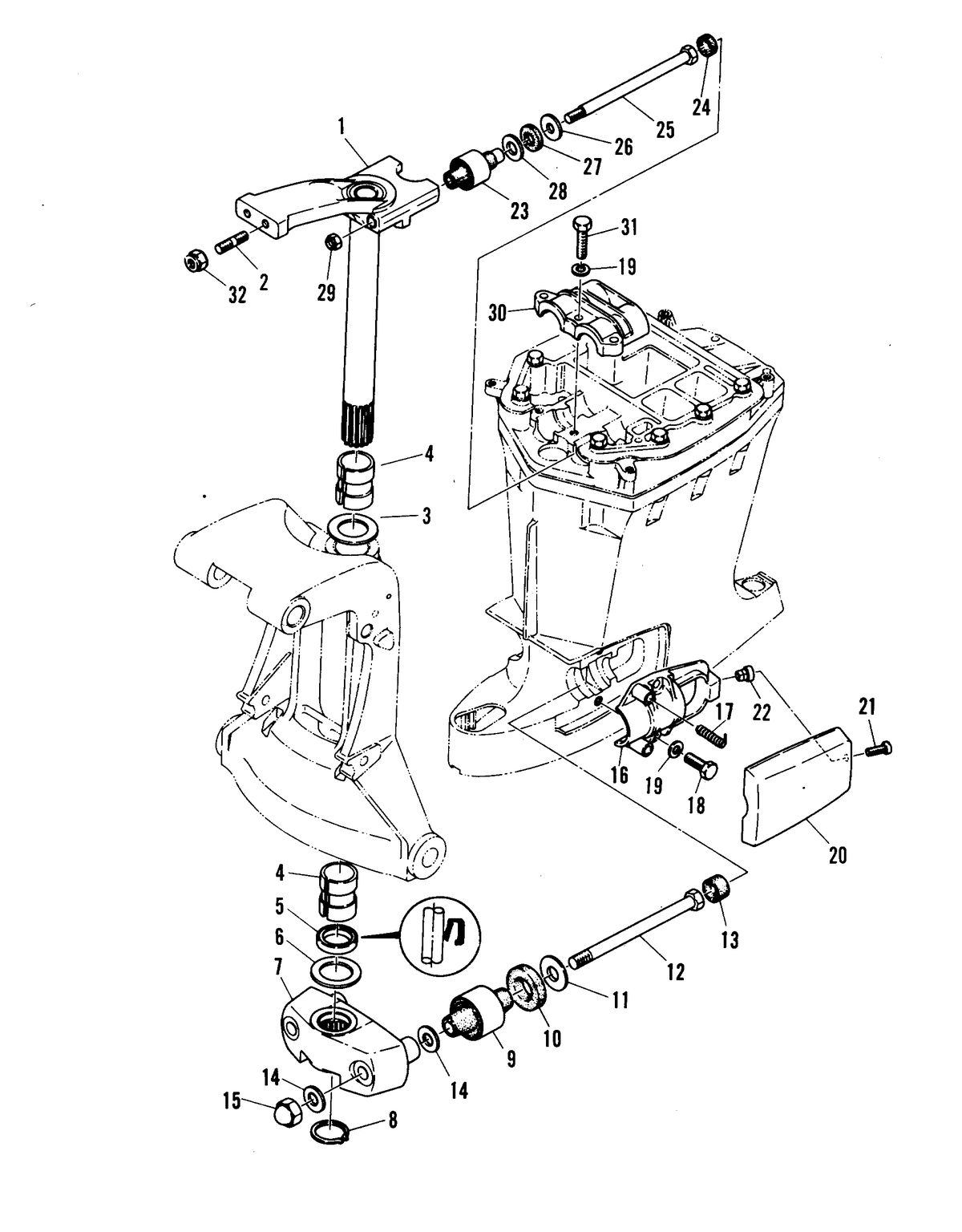 MARINER .48 HORSEPOWER MOUNTING SYSTEM