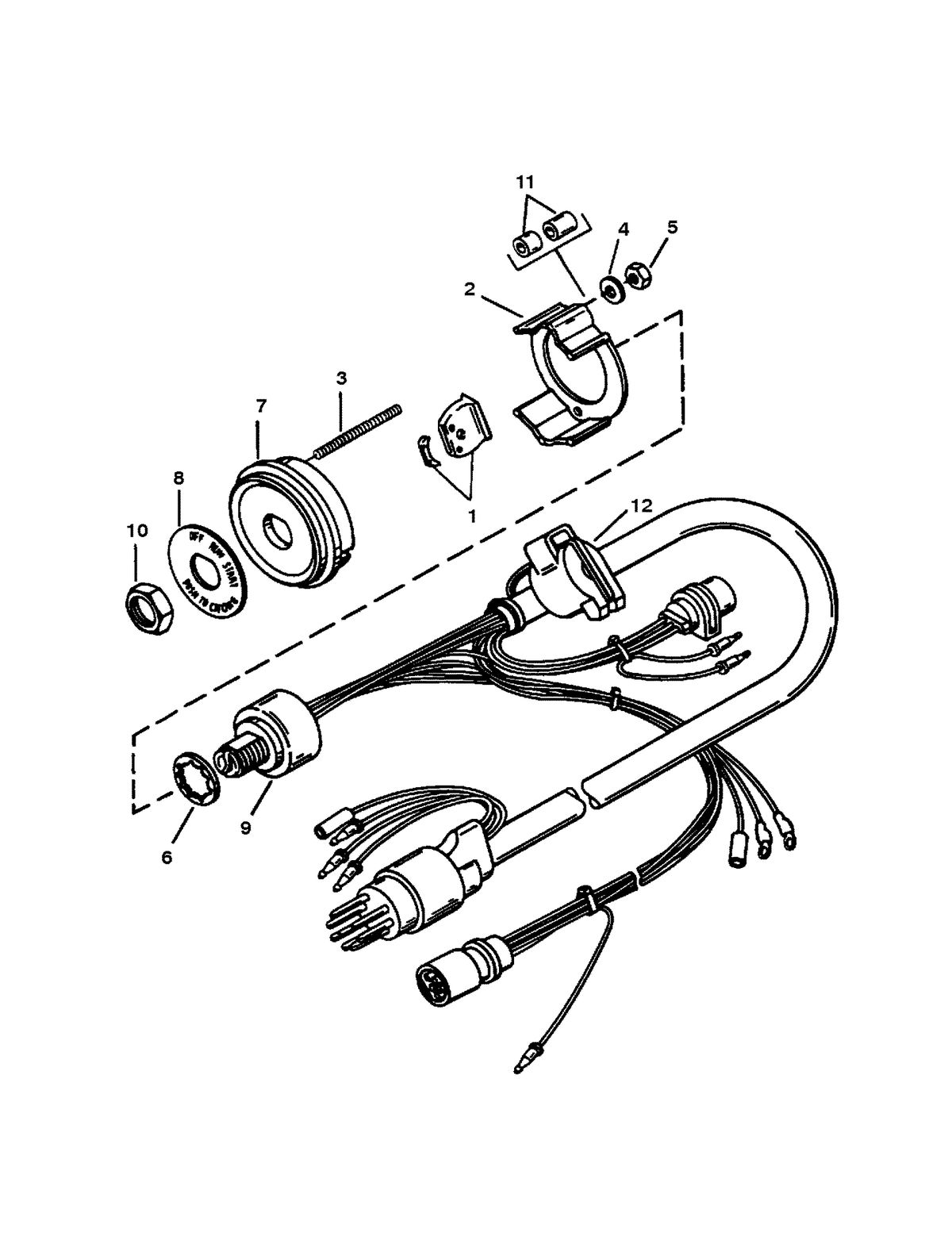 SPORTJET SPORT JET 95 XR KEY SWITCH ASSEMBLY