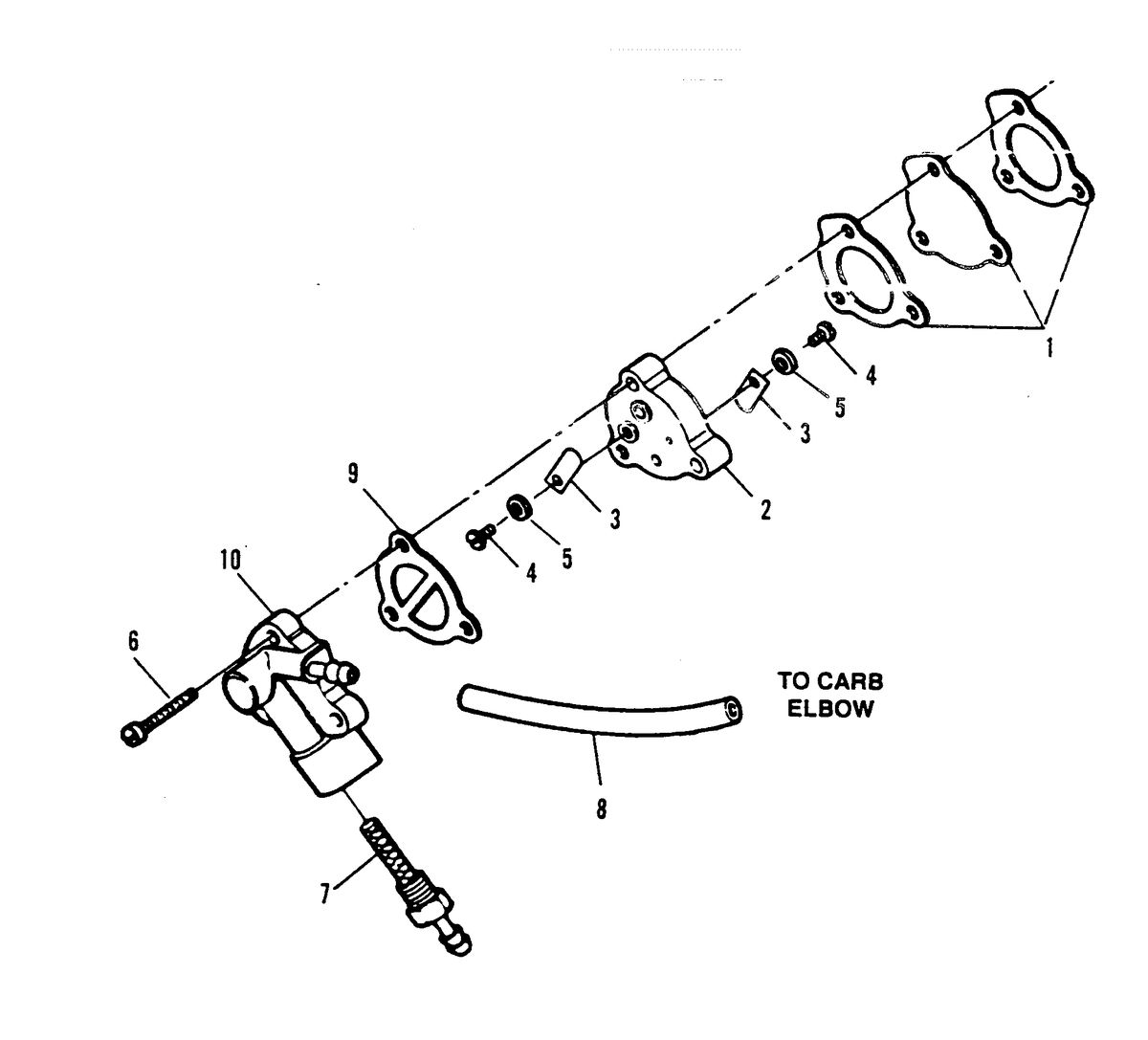 SEARS GAMEFISHER 5 H.P. FUEL PUMP