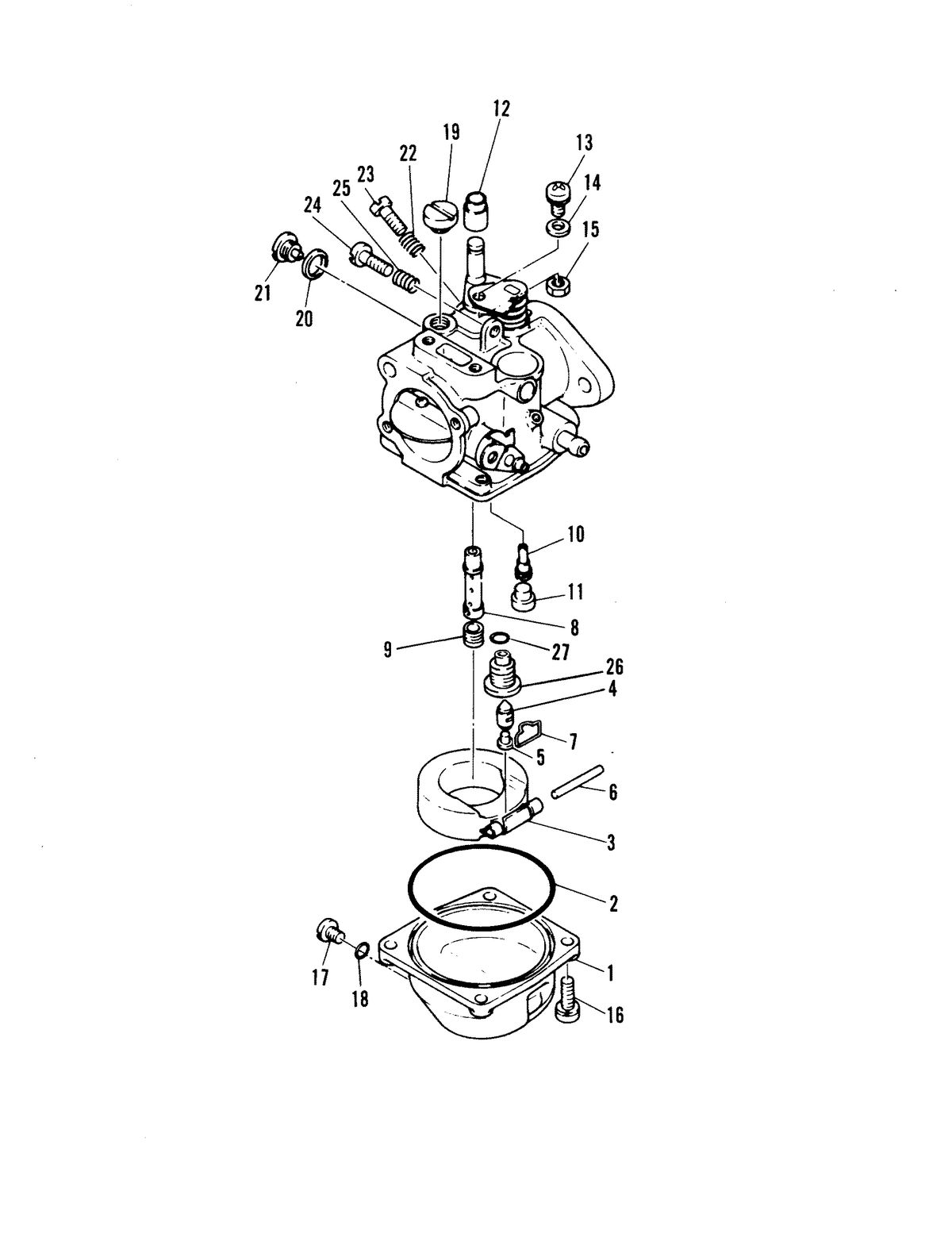 MARINER MARINER 40 CARBURETOR