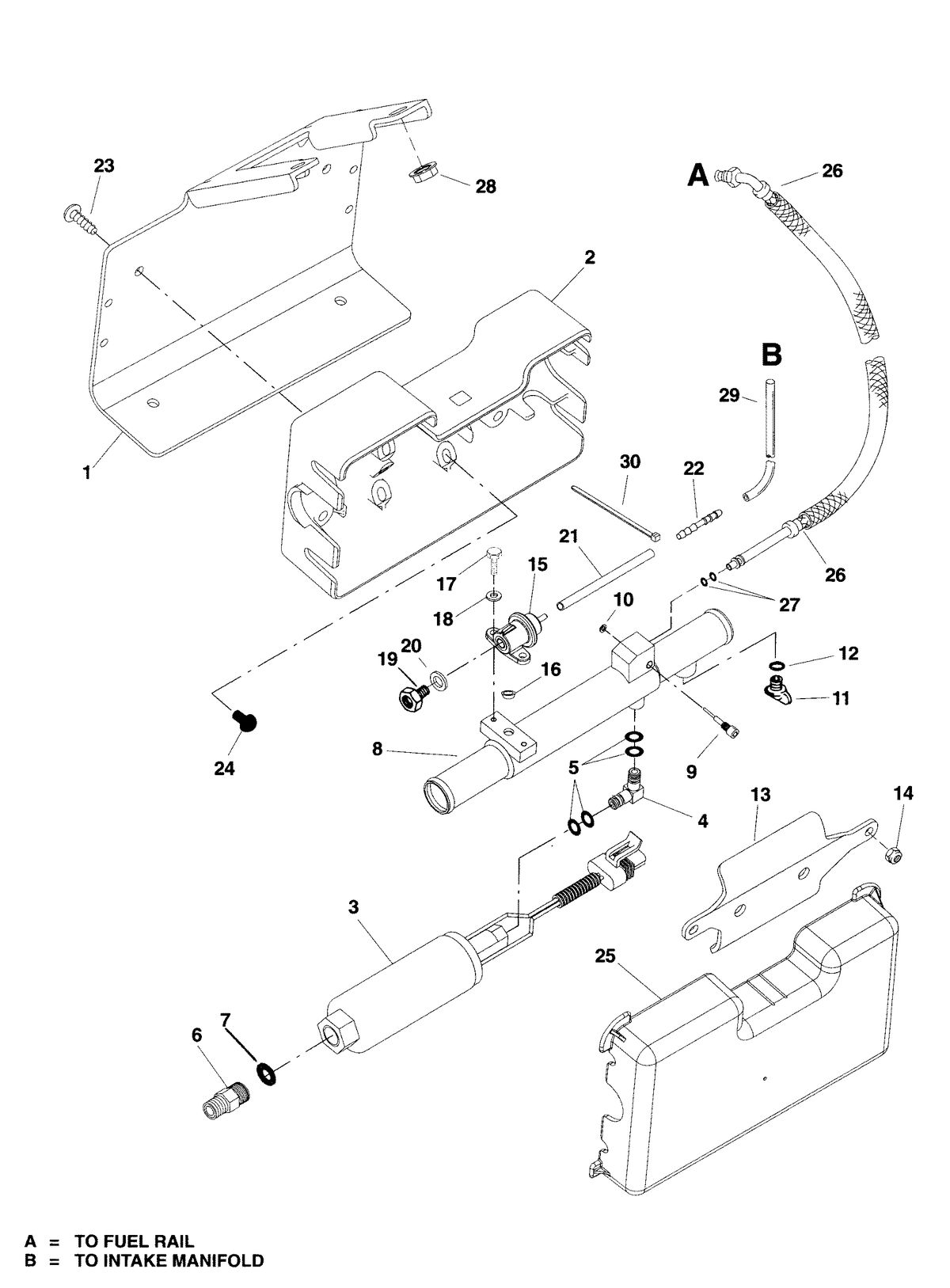 MERCRUISER 350/6.2L BLACK SCORPION SKI (GEN+) FUEL PUMP AND FUEL COOLER (S/N 0L002700 AND UP)
