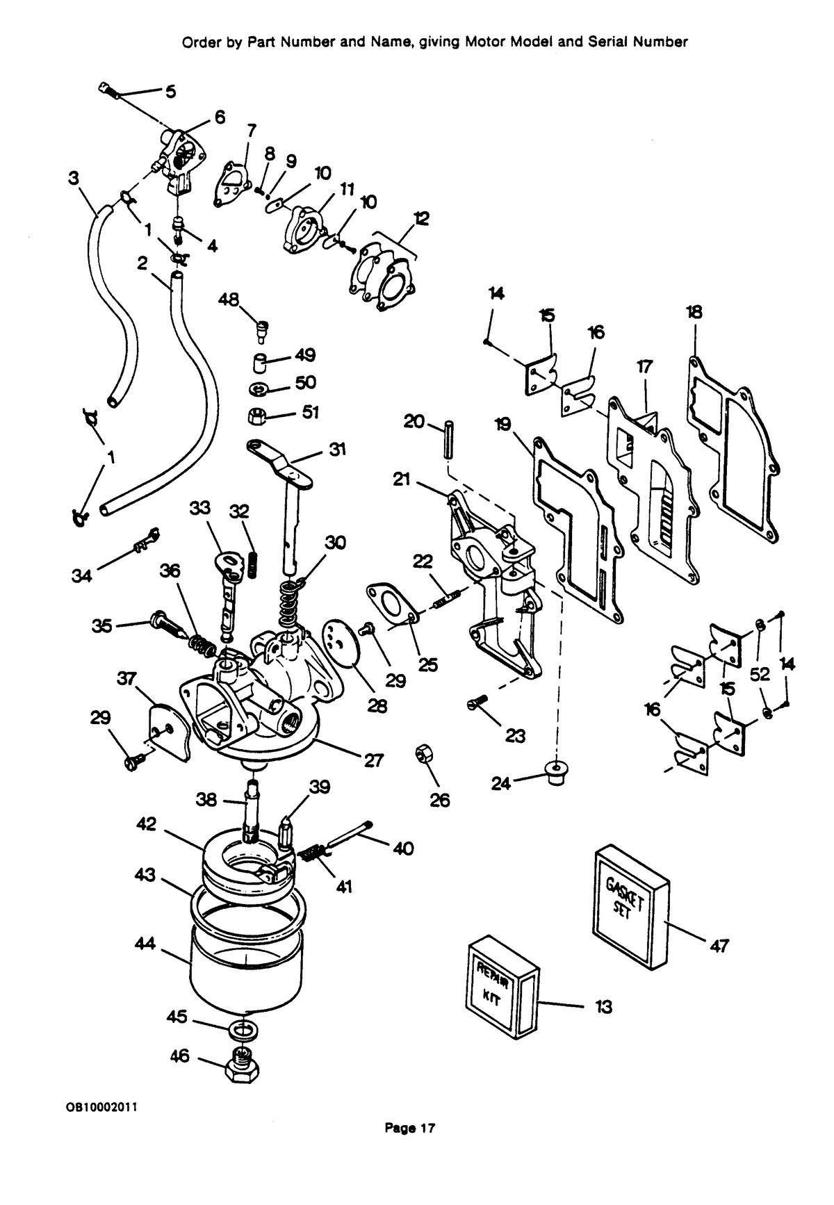 FORCE 9.9 H.P. Fuel System