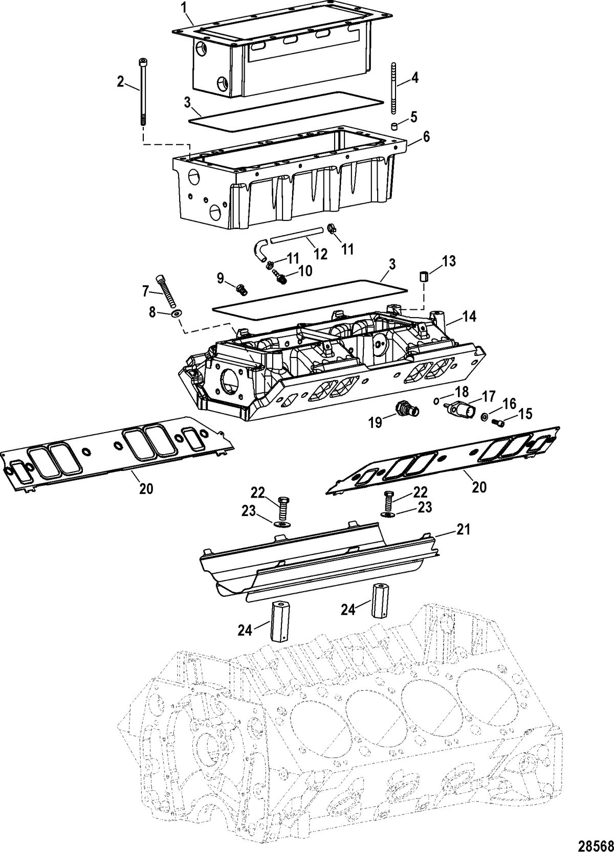 RACE STERNDRIVE 1075 SCI Intake Components(Manifold)