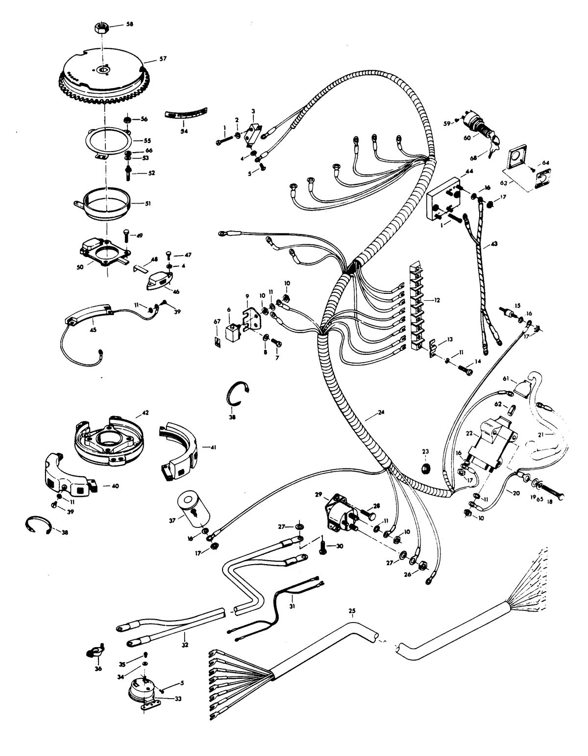 CHRYSLER 55 H.P. ELECTRICAL COMPONENTS