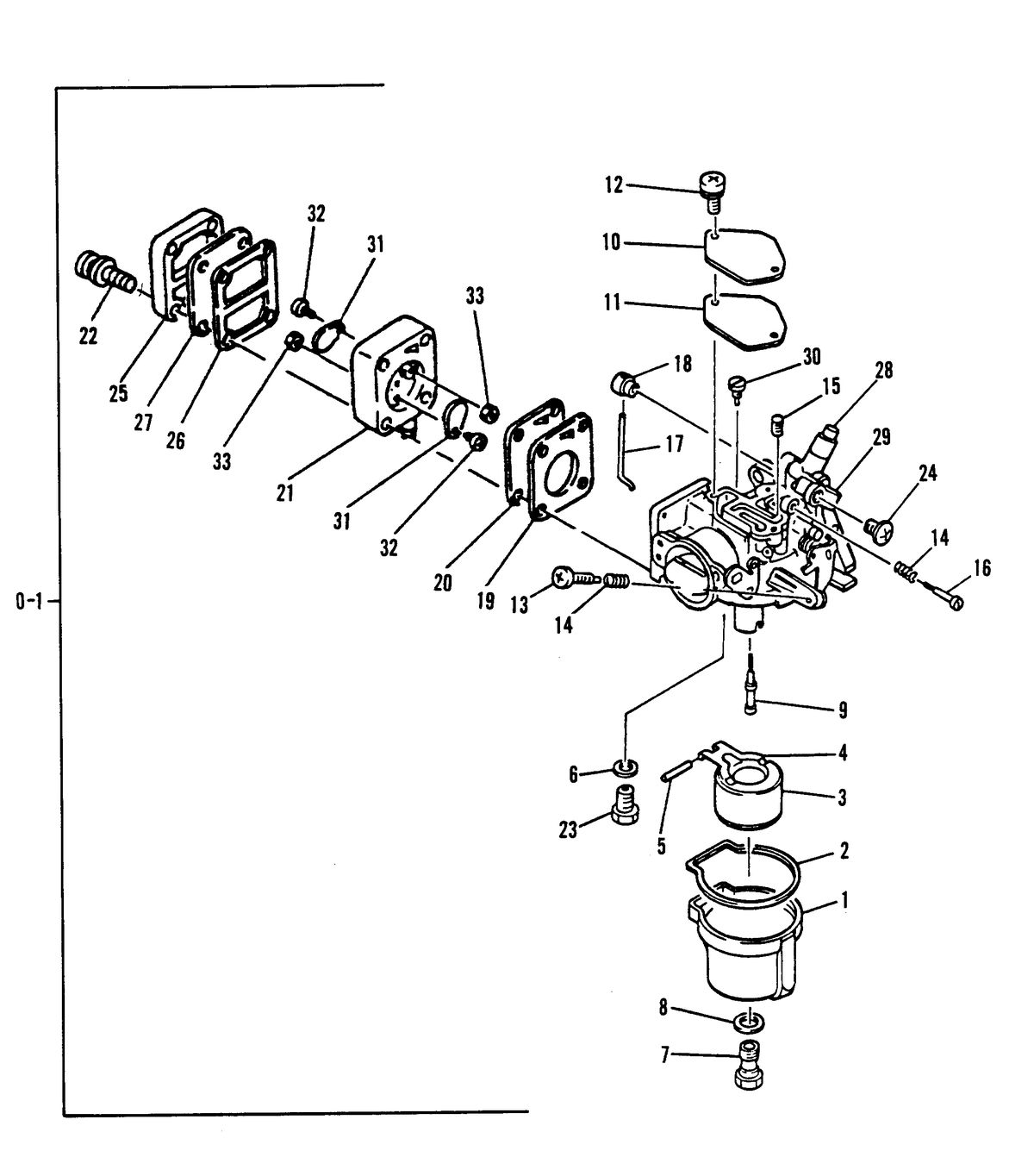 MARINER MARINER 8 CARBURETOR