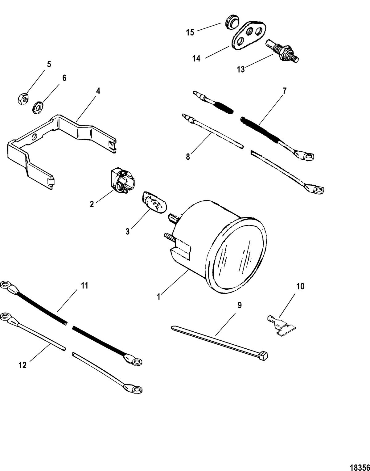 ACCESSORIES INSTRUMENTATION-GAUGES AND COMPONENTS Gauge and Mounting Hardware, Water Temperature (100-240 F)