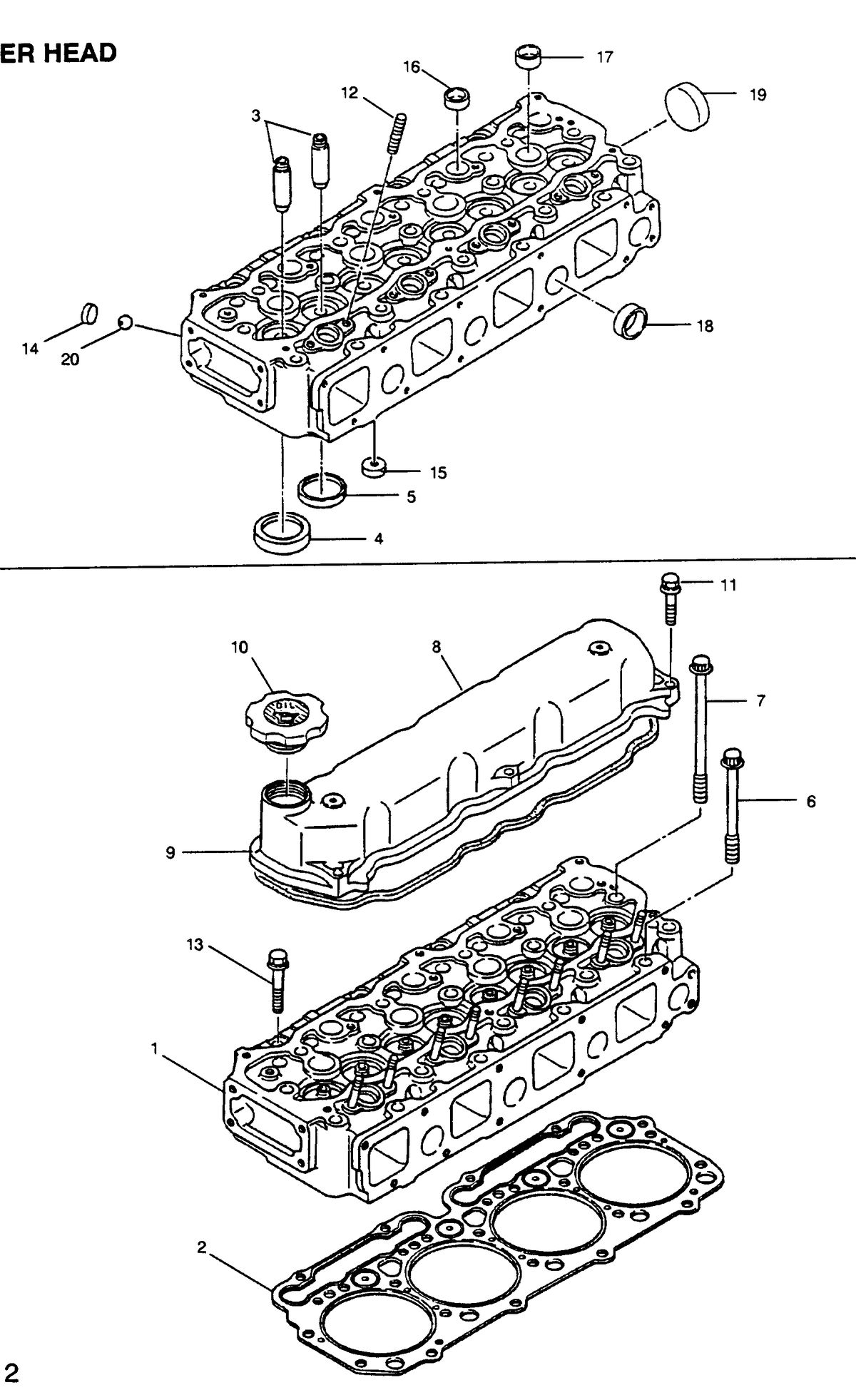 U.S. MARINE US MARINE W04CTA (150 H.P.) DIESEL CYLINDER HEAD