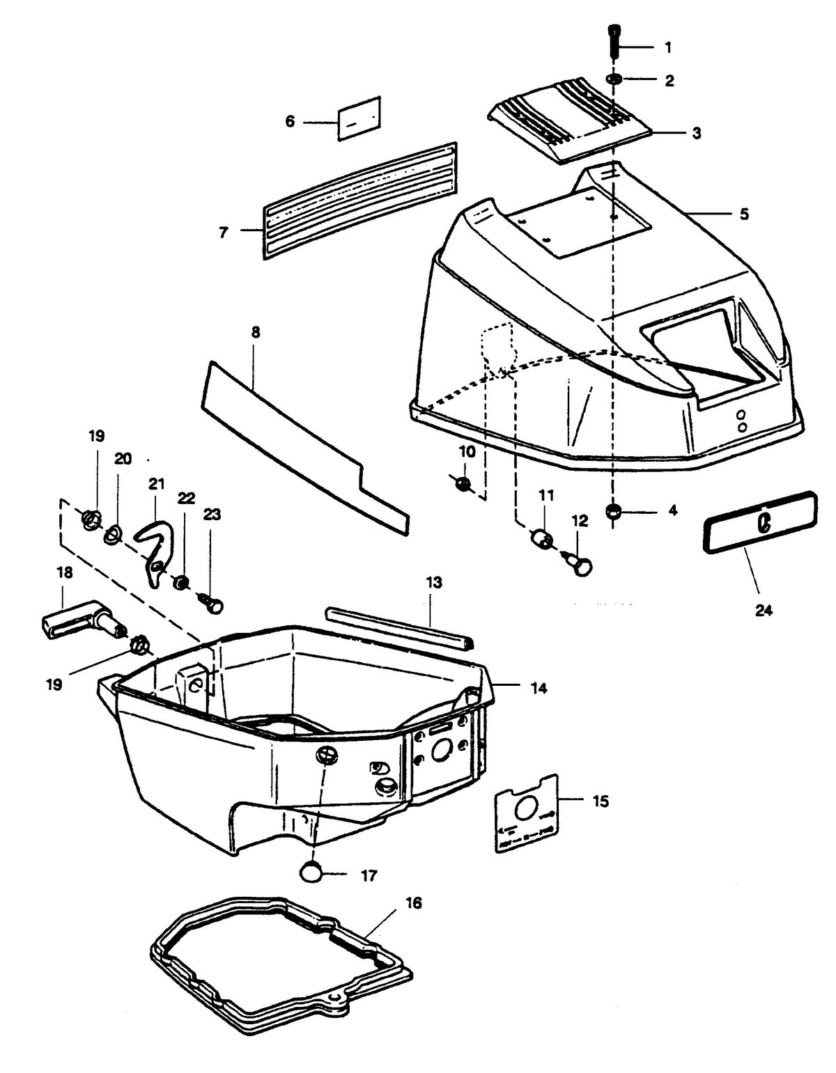SEARS SEARS ENGINE COVER AND SUPPORT PLATE