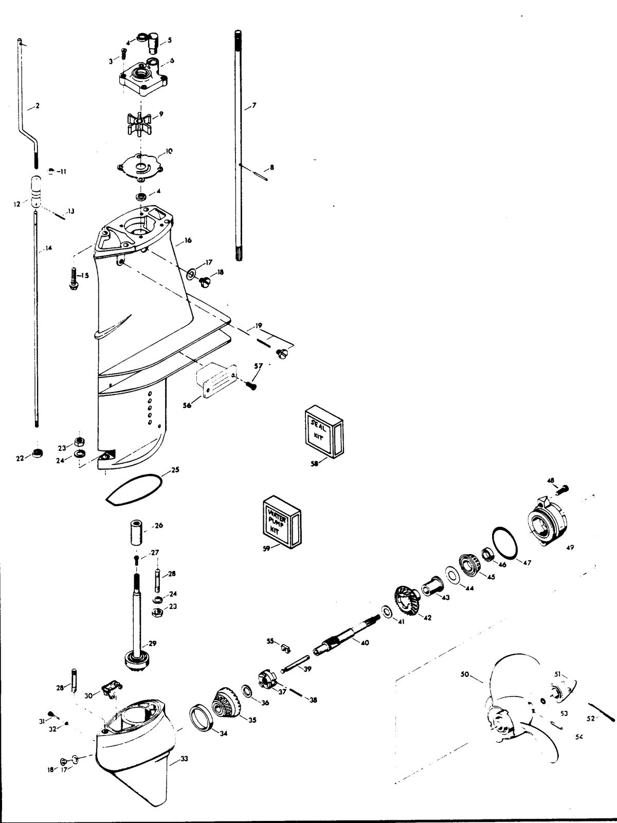 CHRYSLER 6 H.P. SAILOR GEAR HOUSING
