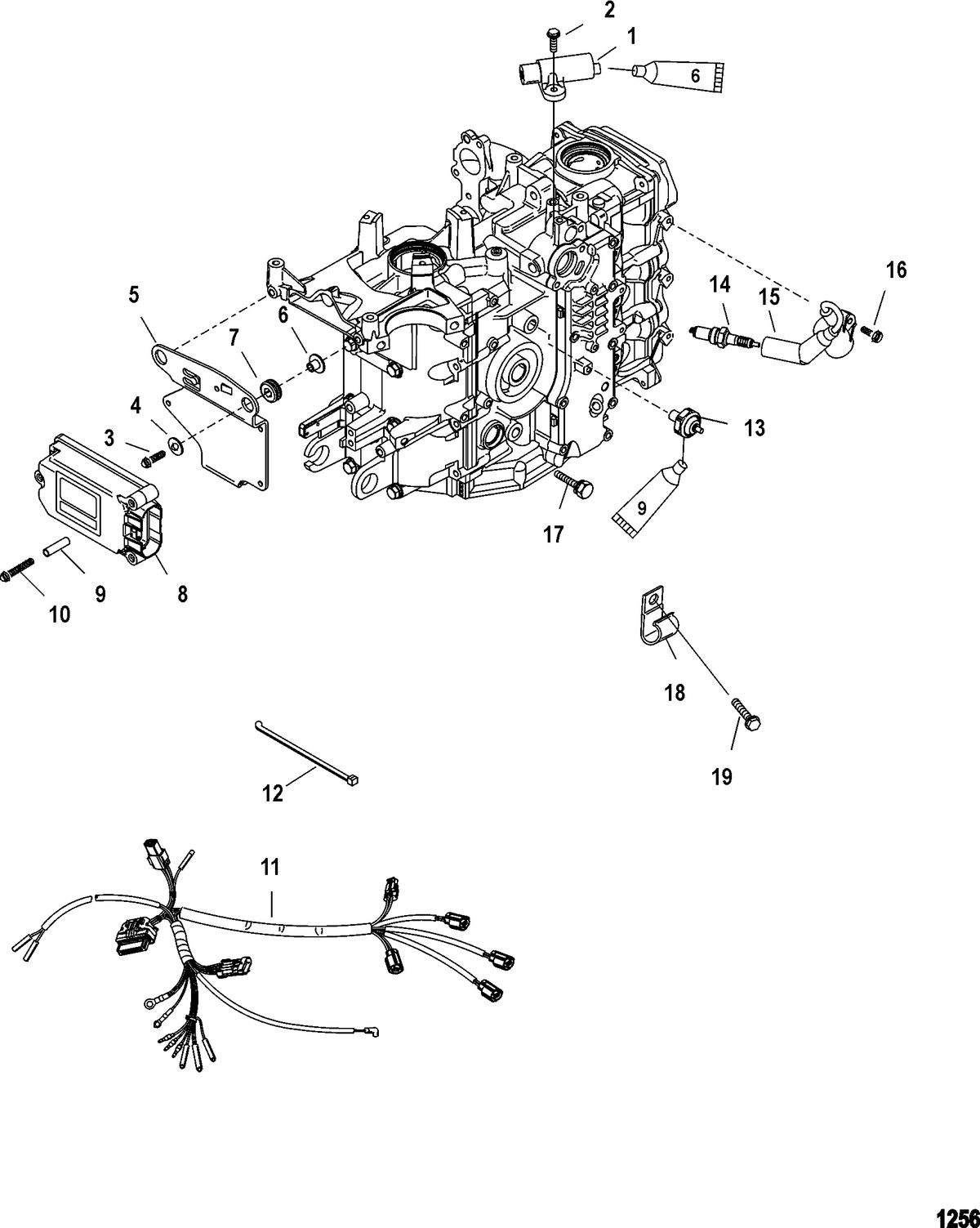 MERCURY/MARINER 40 CARB 4-STROKE (3 CYLINDER) Electrical Components