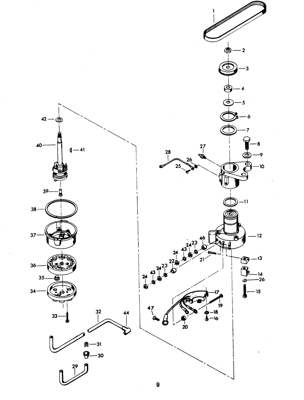 CHRYSLER 85 H.P. CHARGER DISTRIBUTOR