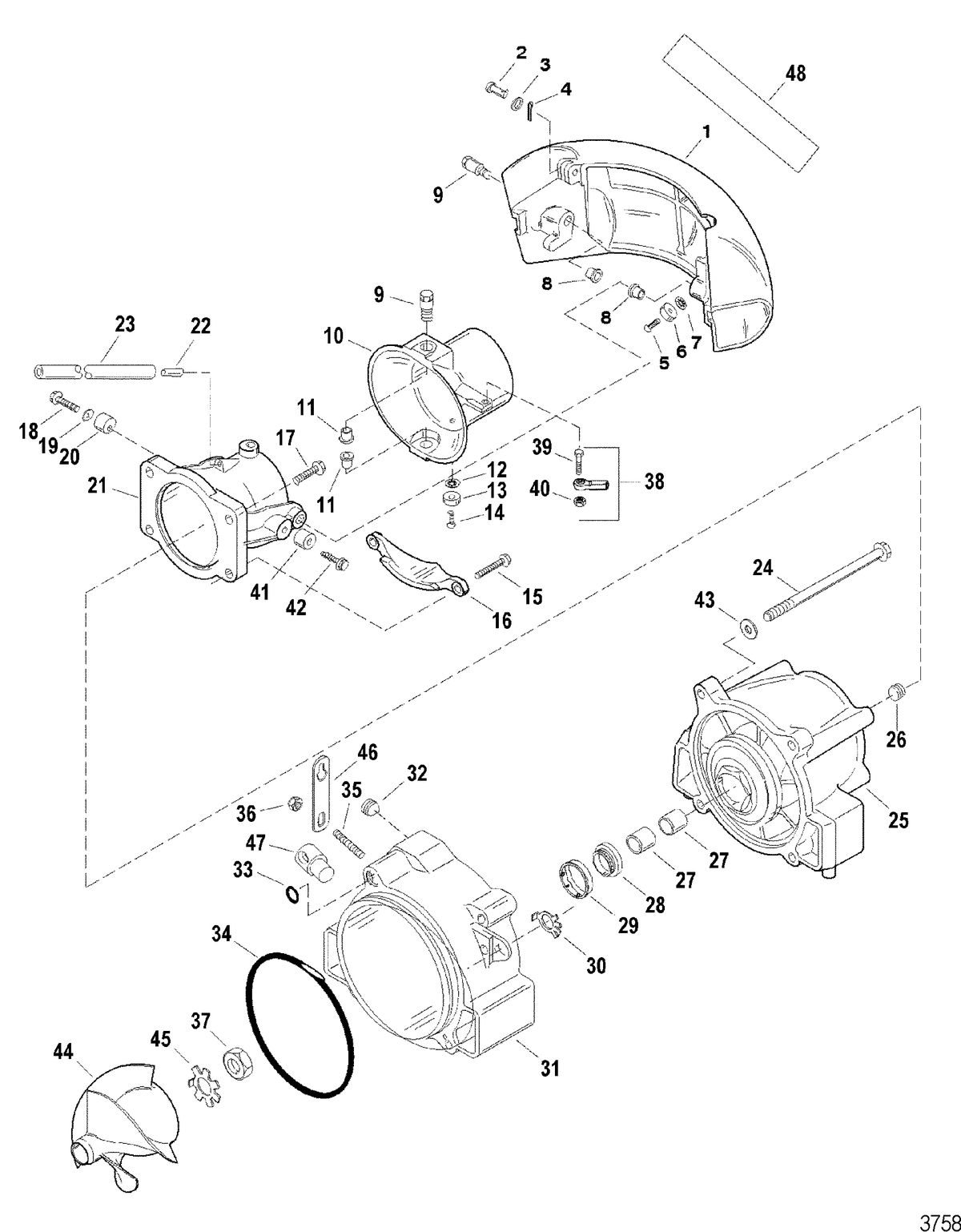 SPORTJET 175 XR2 JET DRIVE Nozzle And Rudder Components(Design I)