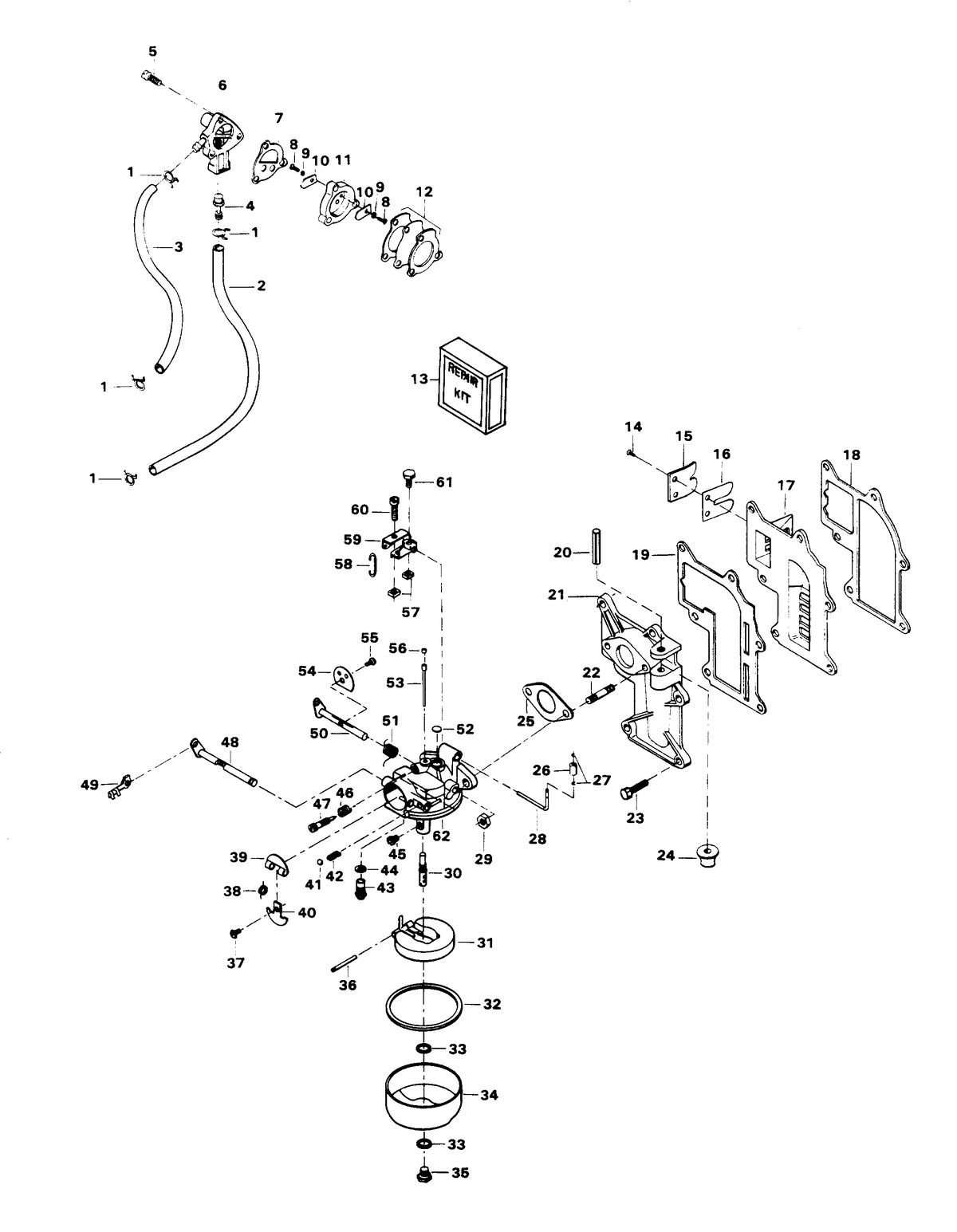 CHRYSLER 15 HP FUEL SYSTEM