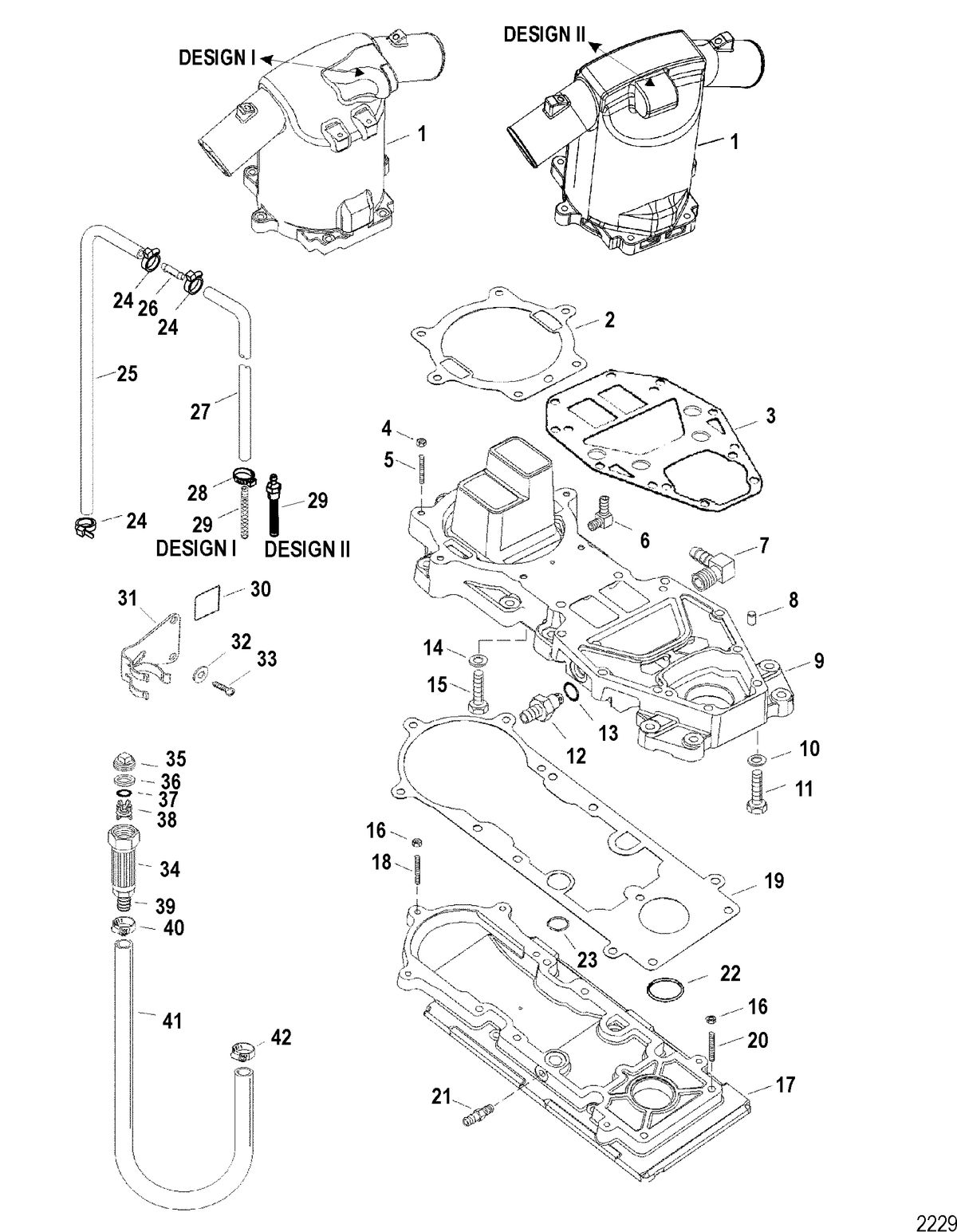SPORTJET 200 DFI JET DRIVE Expansion Chamber And Adapter Plates