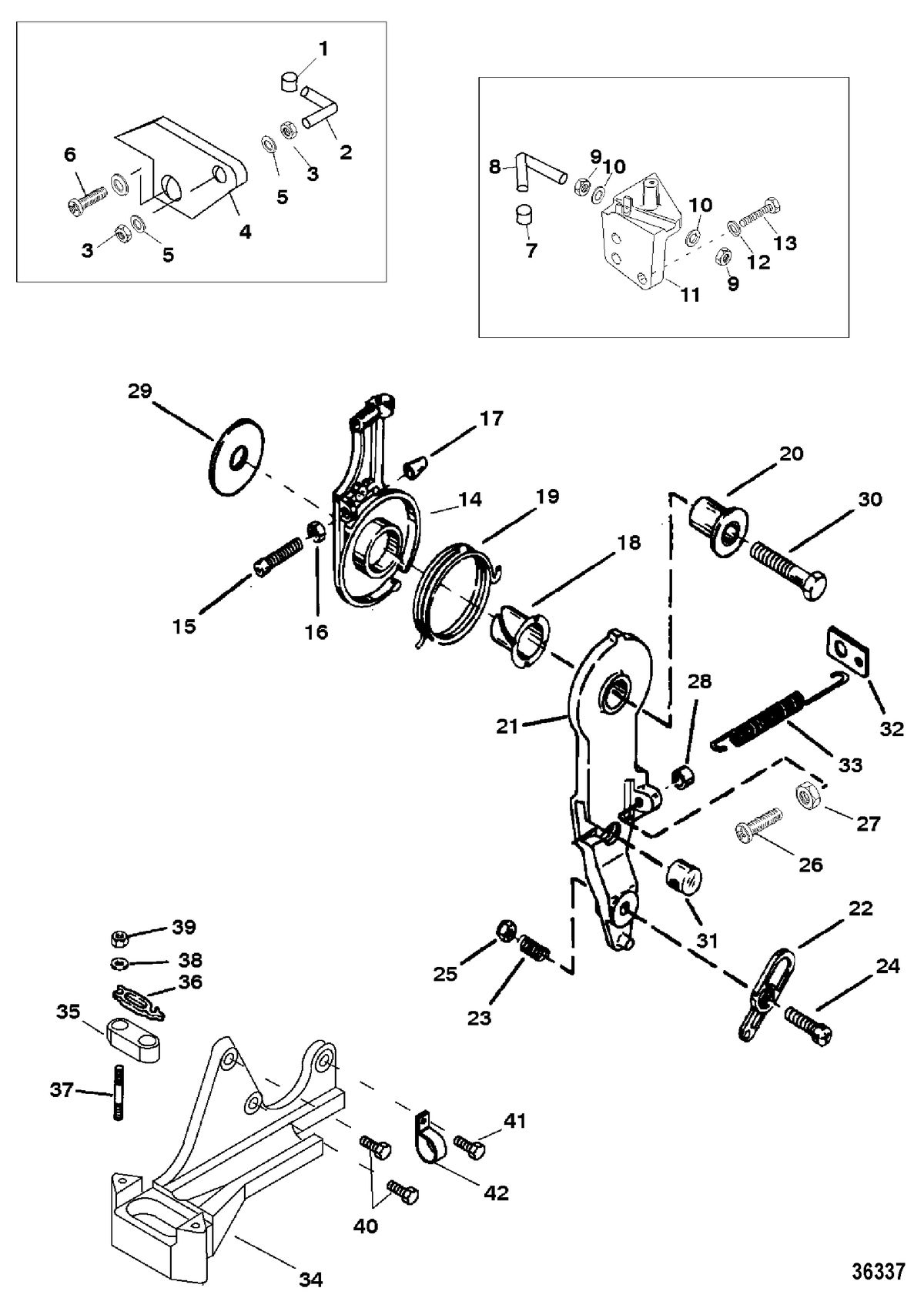 RACE OUTBOARD HI PERF MERC/MAR S3000 THROTTLE LINKAGE