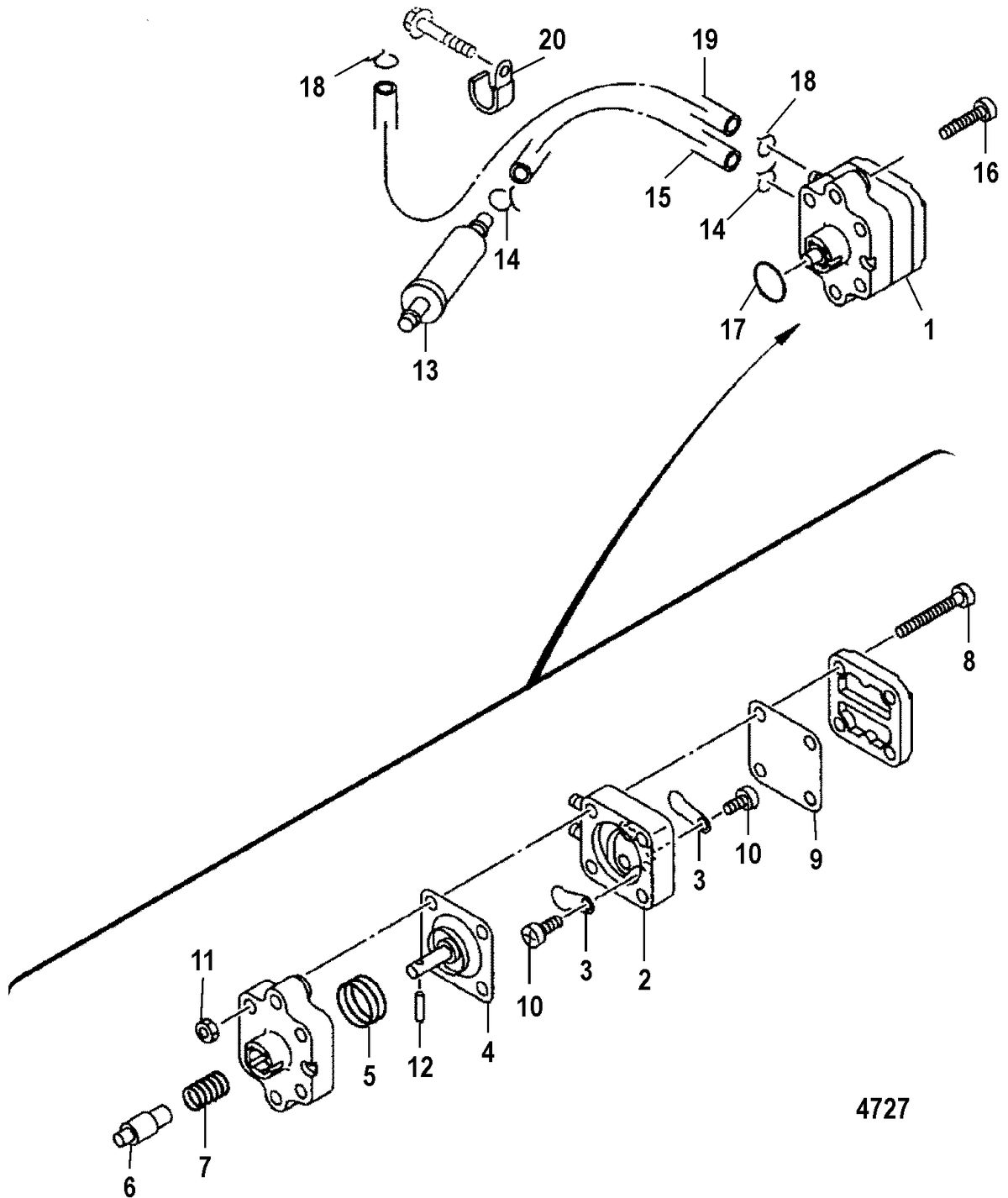 MERCURY/MARINER 15 (4-STROKE) Fuel Pump