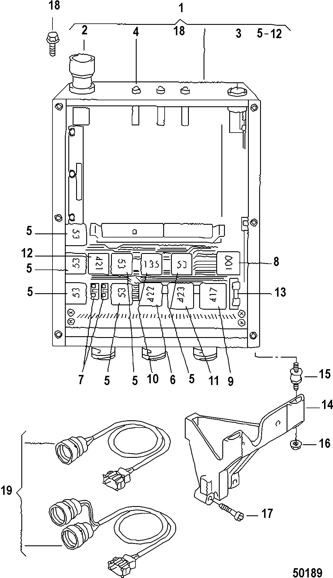 MERCRUISER VW 1.9L ELECTRICAL COMPONENTS, Dec. 12 - CURRENT