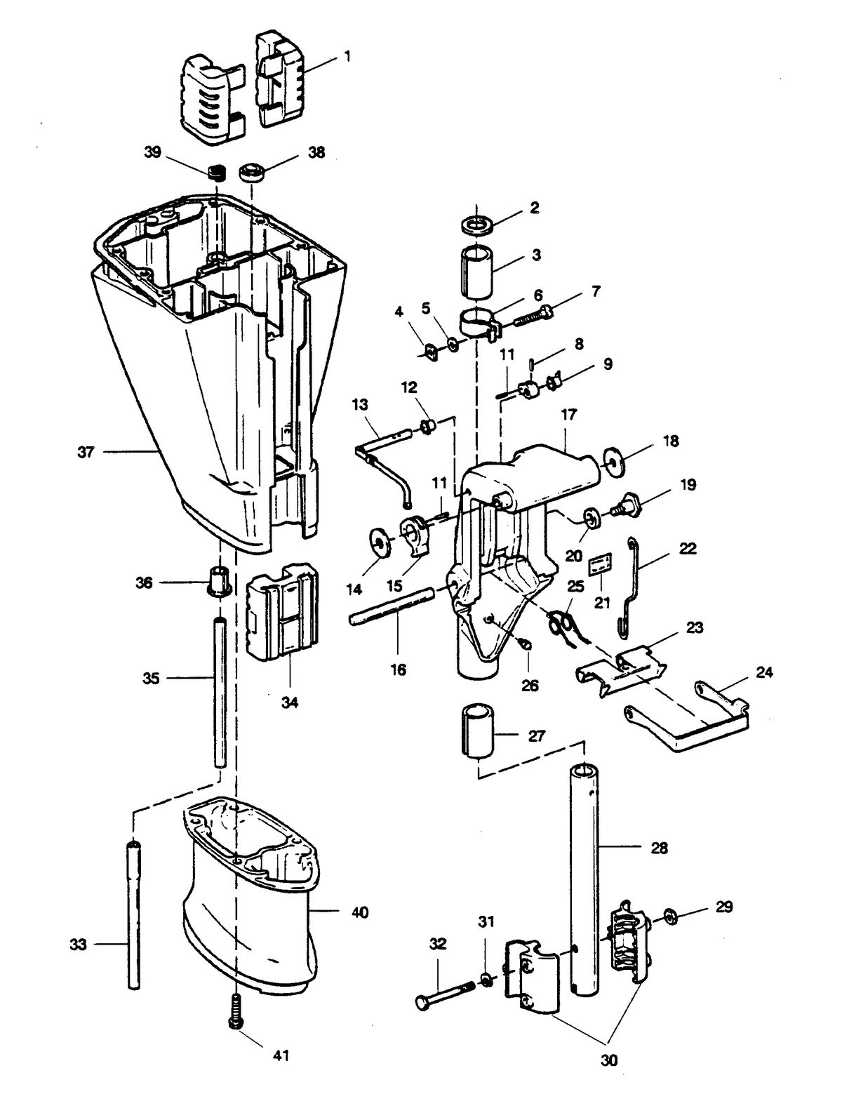 SEARS SEARS 7.5 H.P. MOTOR LEG AND SWIVEL BRACKET