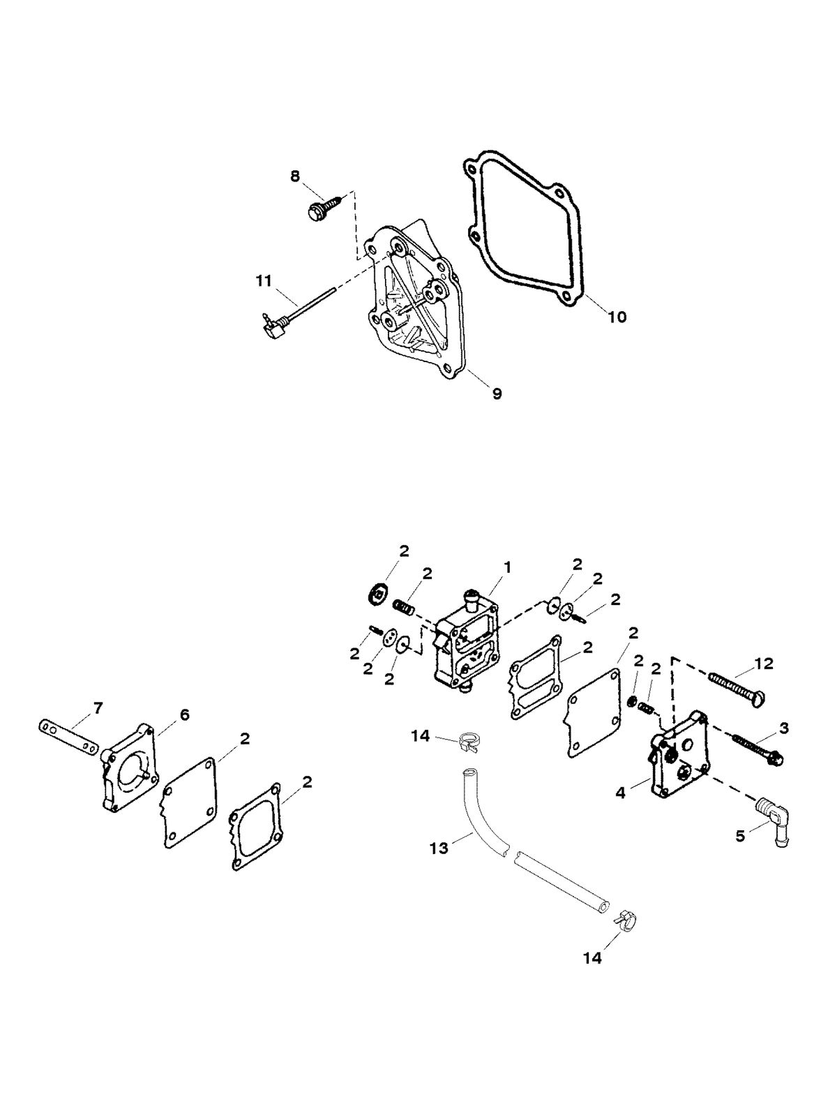FORCE FORCE 120 H.P. (1998-1999) FUEL PUMP ASSEMBLY