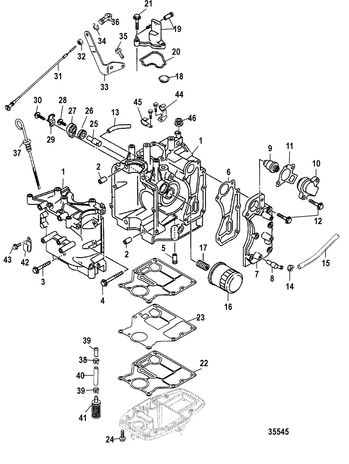 MERCURY/MARINER 15 (4-STROKE) Cylinder Block