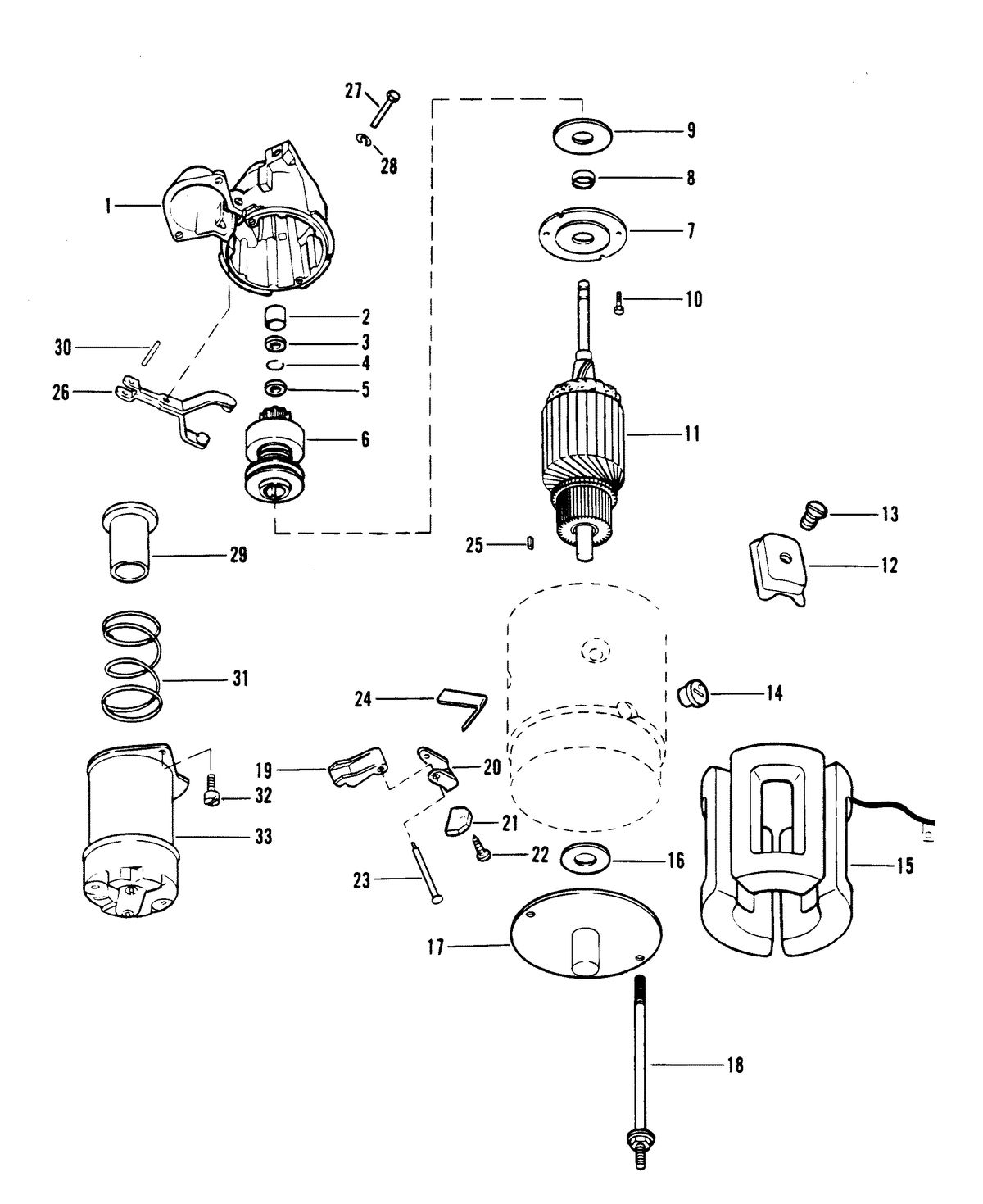 MERCRUISER 454 MAGNUM ALPHA ONE ENGINE STARTER MOTOR