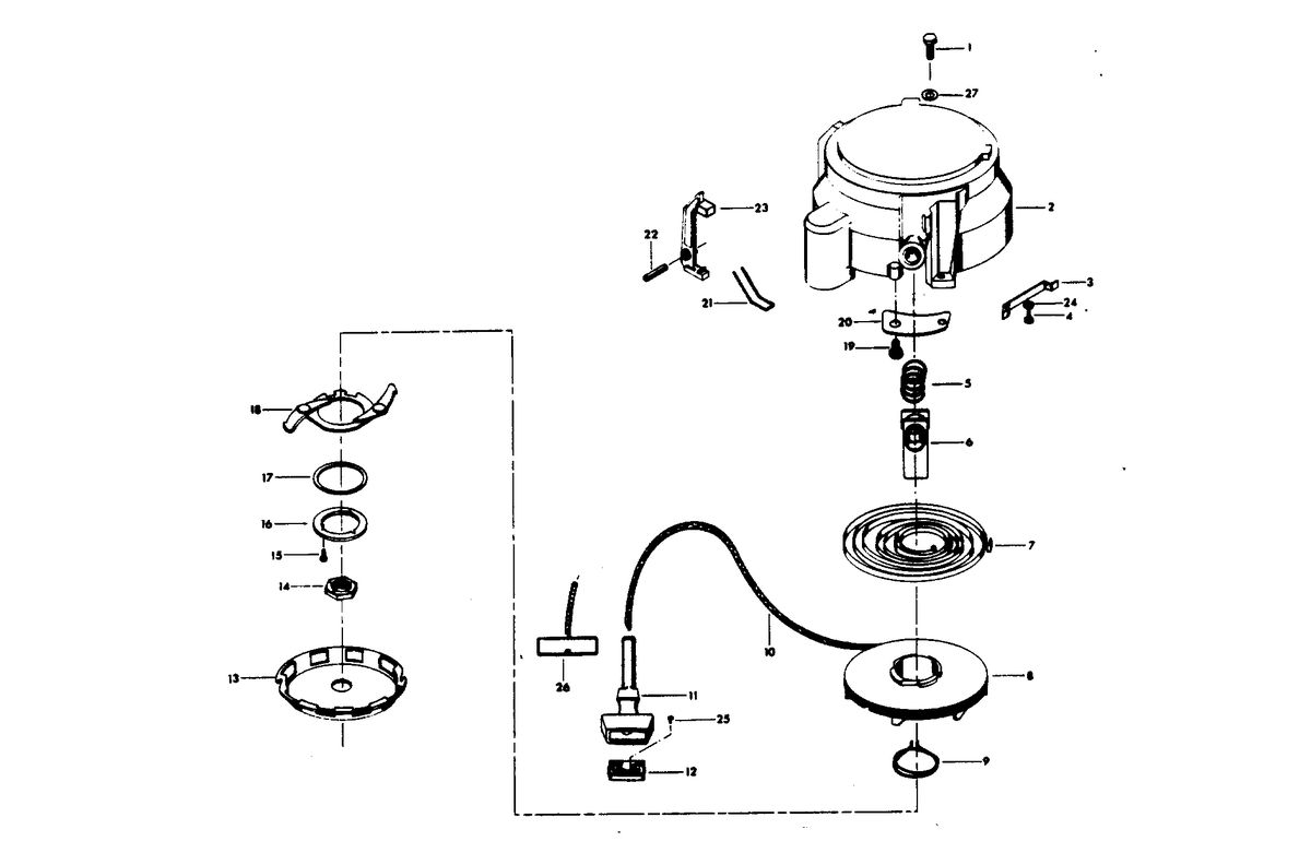 CHRYSLER 35 H.P. HAND STARTER