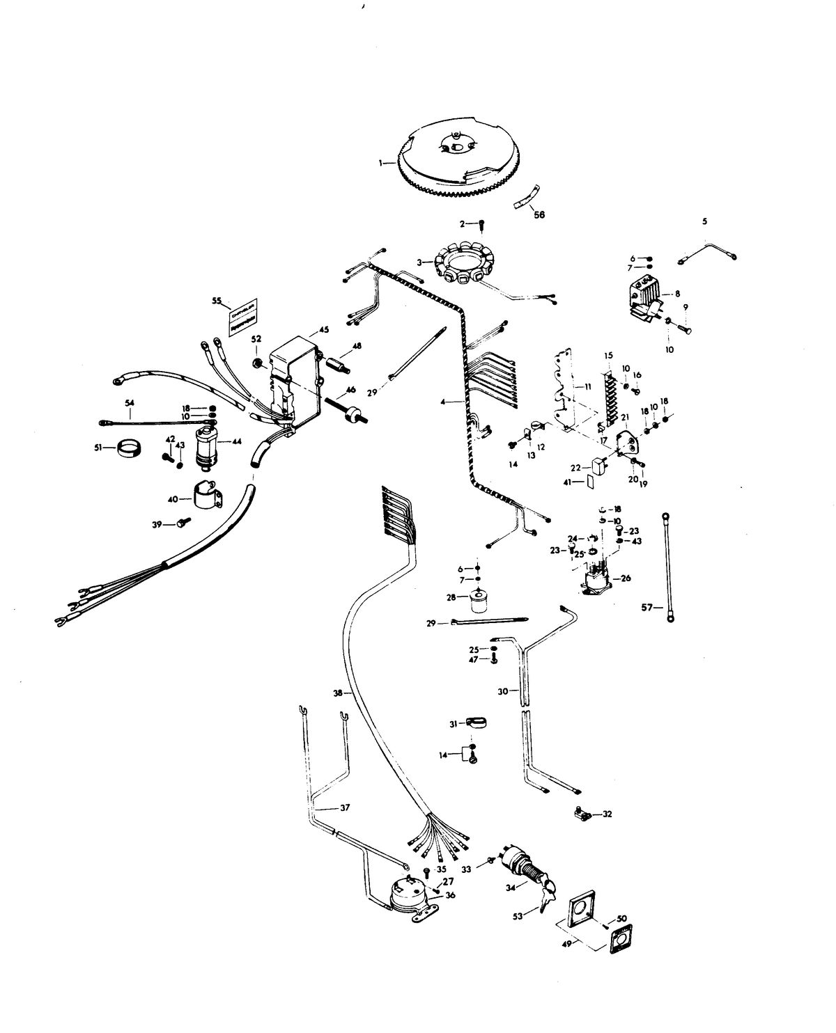 CHRYSLER 85 H.P. CHARGER ELECTRICAL COMPONENTS