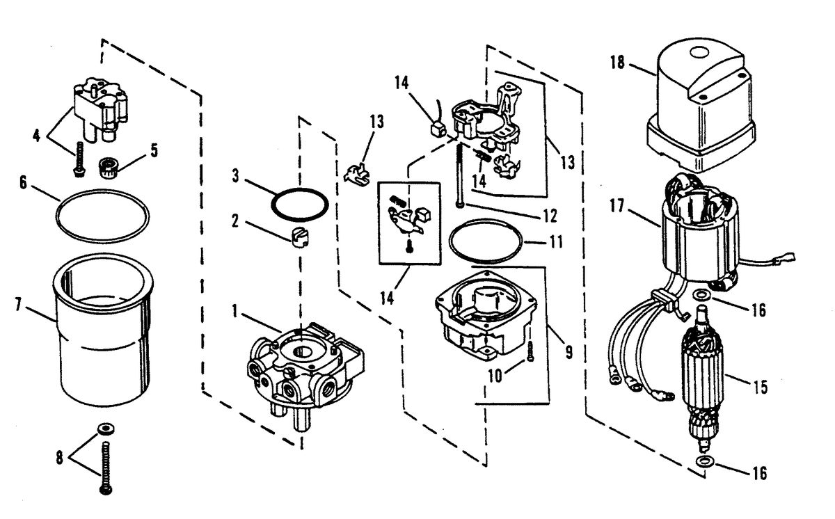 RACE OUTBOARD XR-2 MAGNUM HYDRAULIC PUMP ASSEMBLY