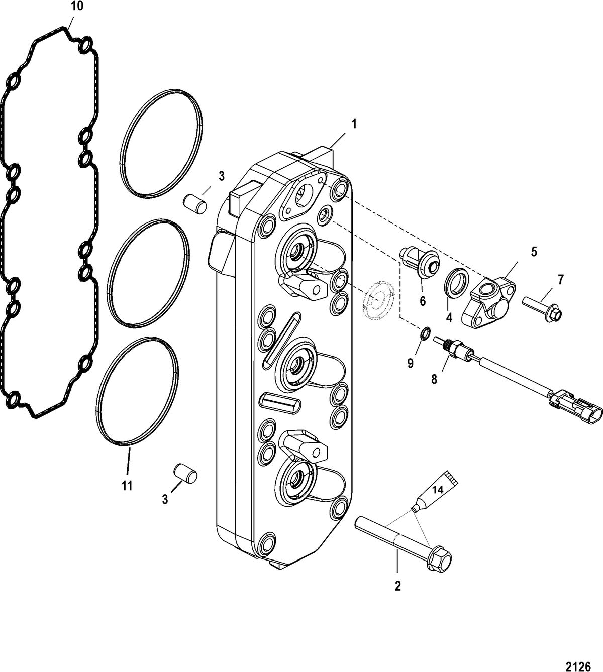 MERCURY/MARINER 135/150/175 DFI (2.5L) Cylinder Head