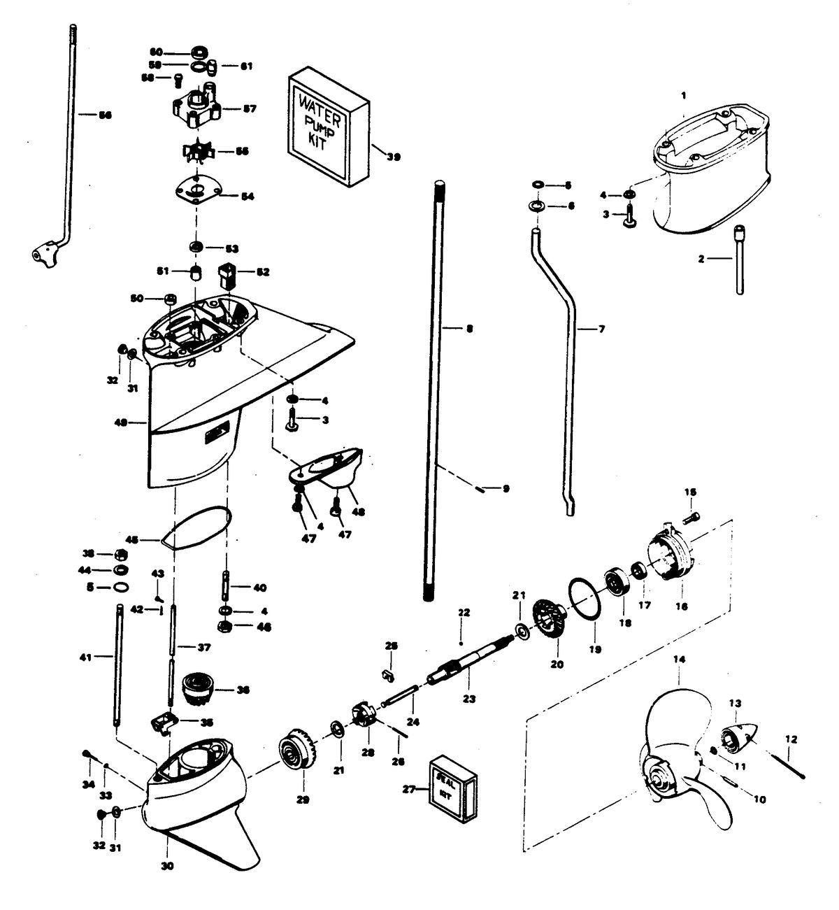 CHRYSLER 35 H.P. GEAR HOUSING