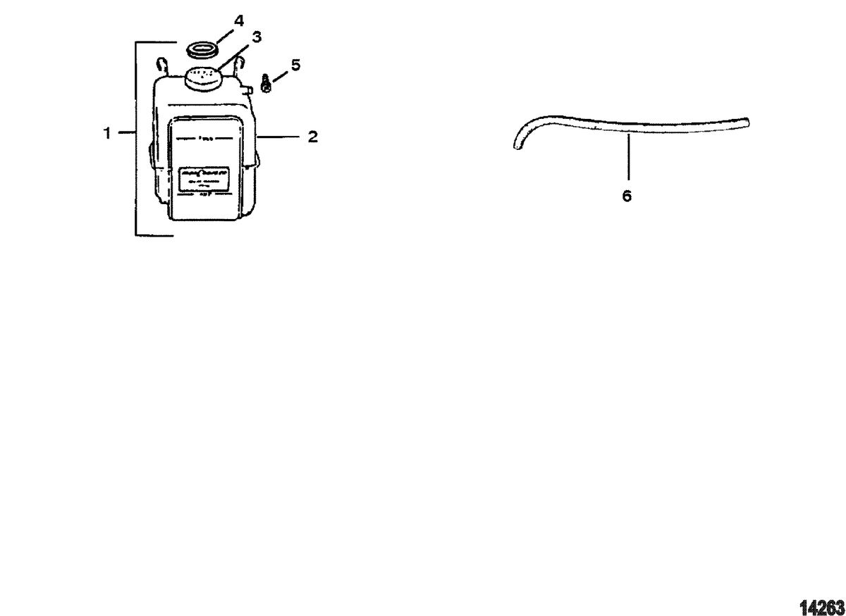 MERCRUISER CUMMINS/MERCRUSER DIESEL (2.8L/165) (4.2L/250) Oil Reservoir Components(Sterndrive)
