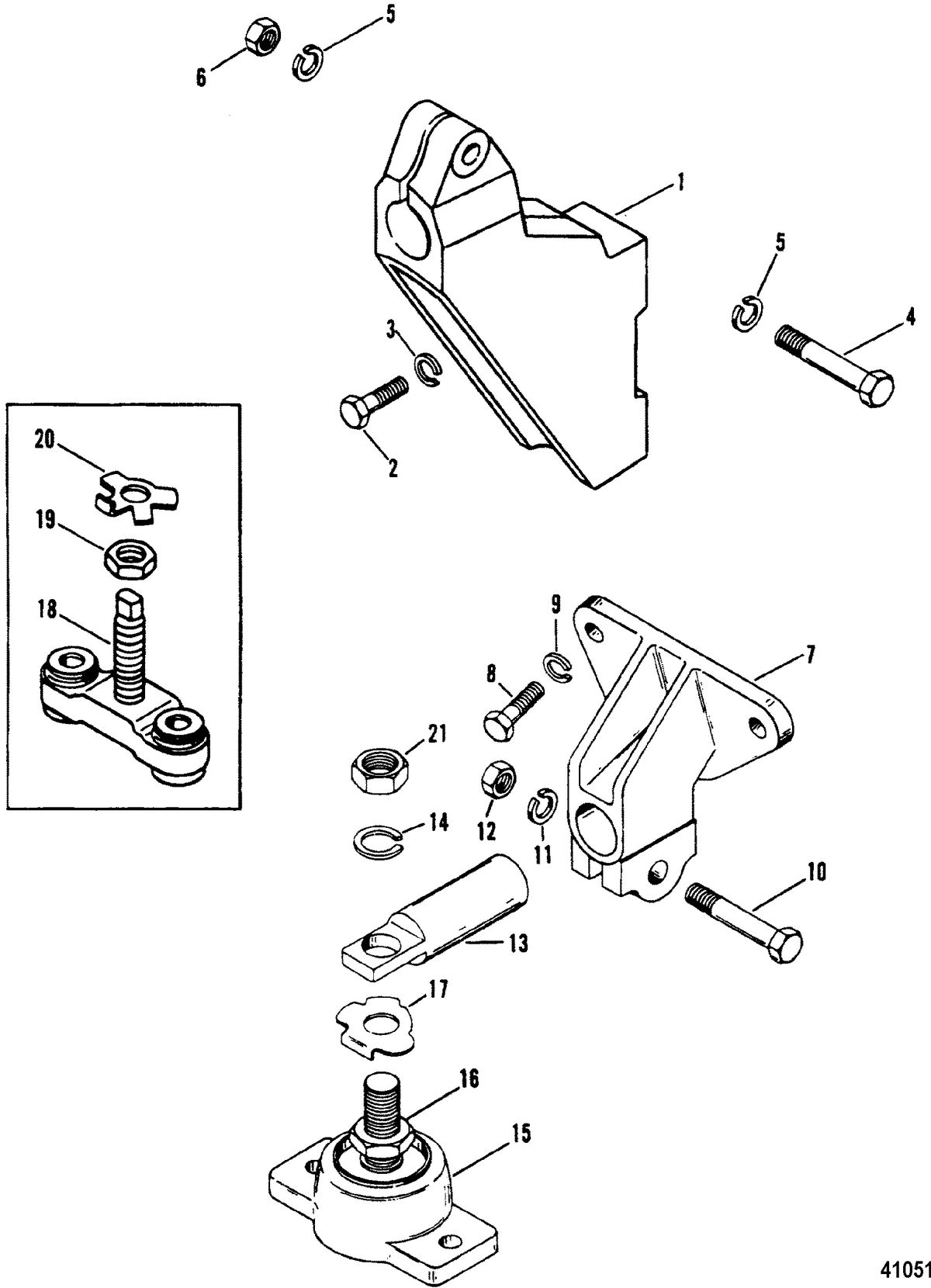 MERCRUISER 5.7L COMPETITION SKI ENGINE Tranmission & Engine Mounting