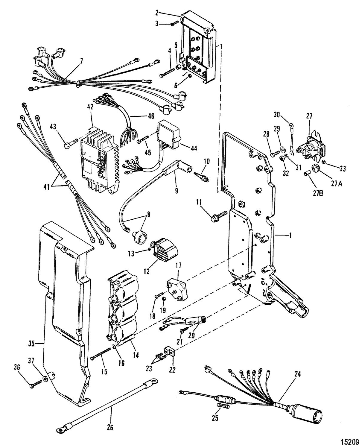 MERCURY/MARINER 75/90 HP (3 CYLINDER) Electrical Components