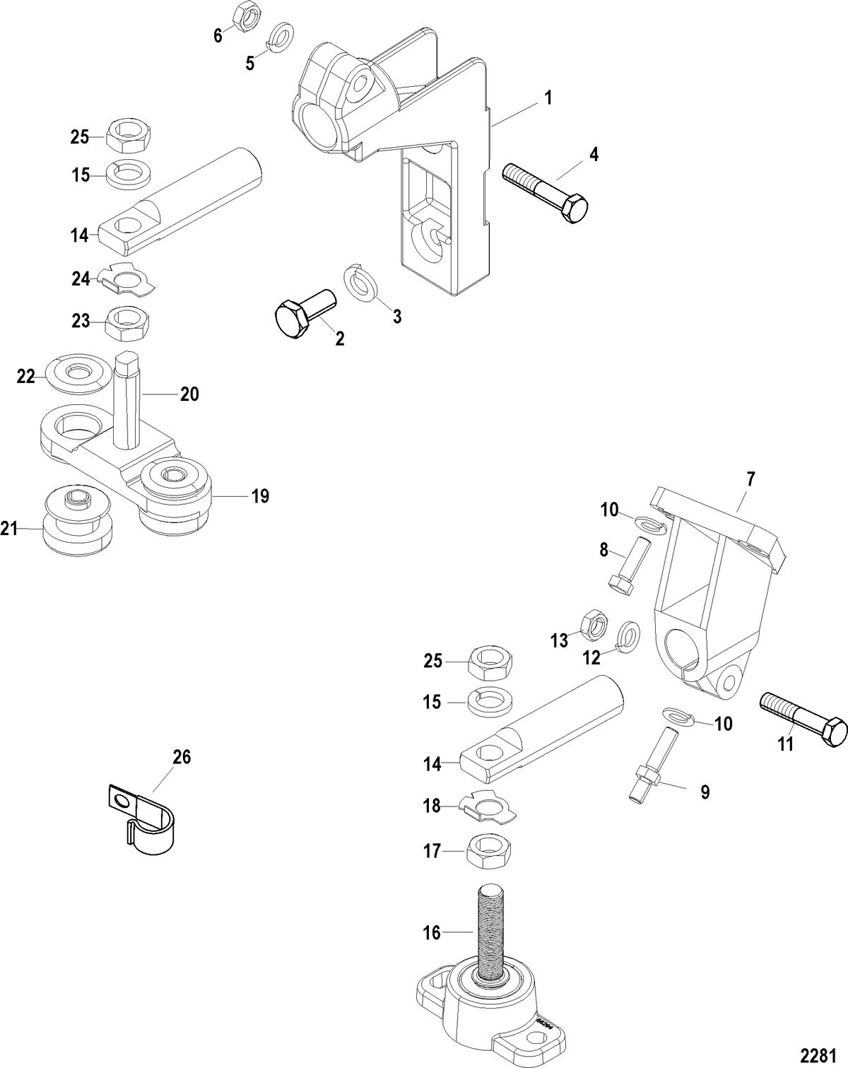 MERCRUISER BLACK SCORPION Transmission And Engine Mounting