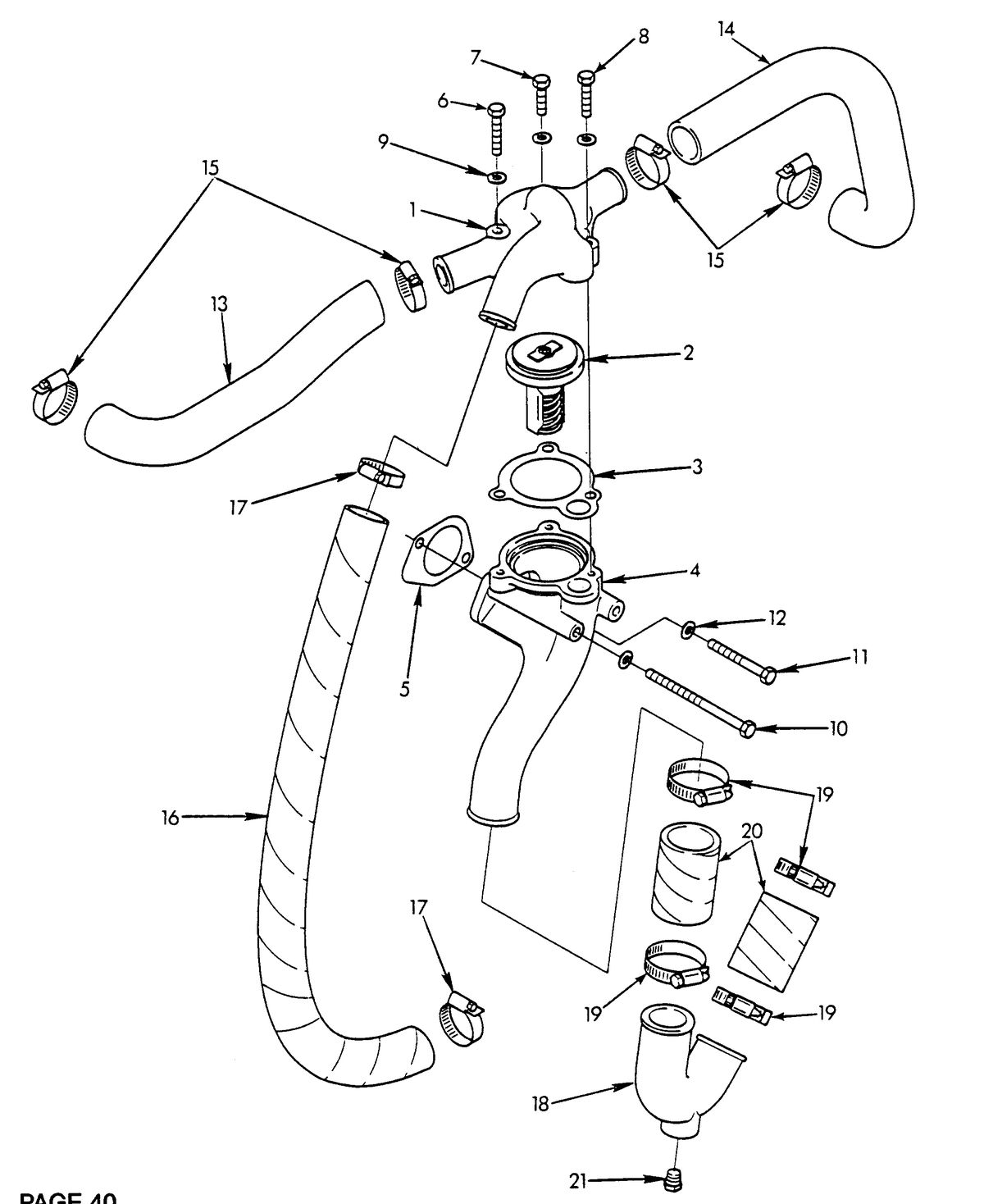 U.S. MARINE US MARINE 351 INBOARDS RAW WATER COOLING SYSTEM