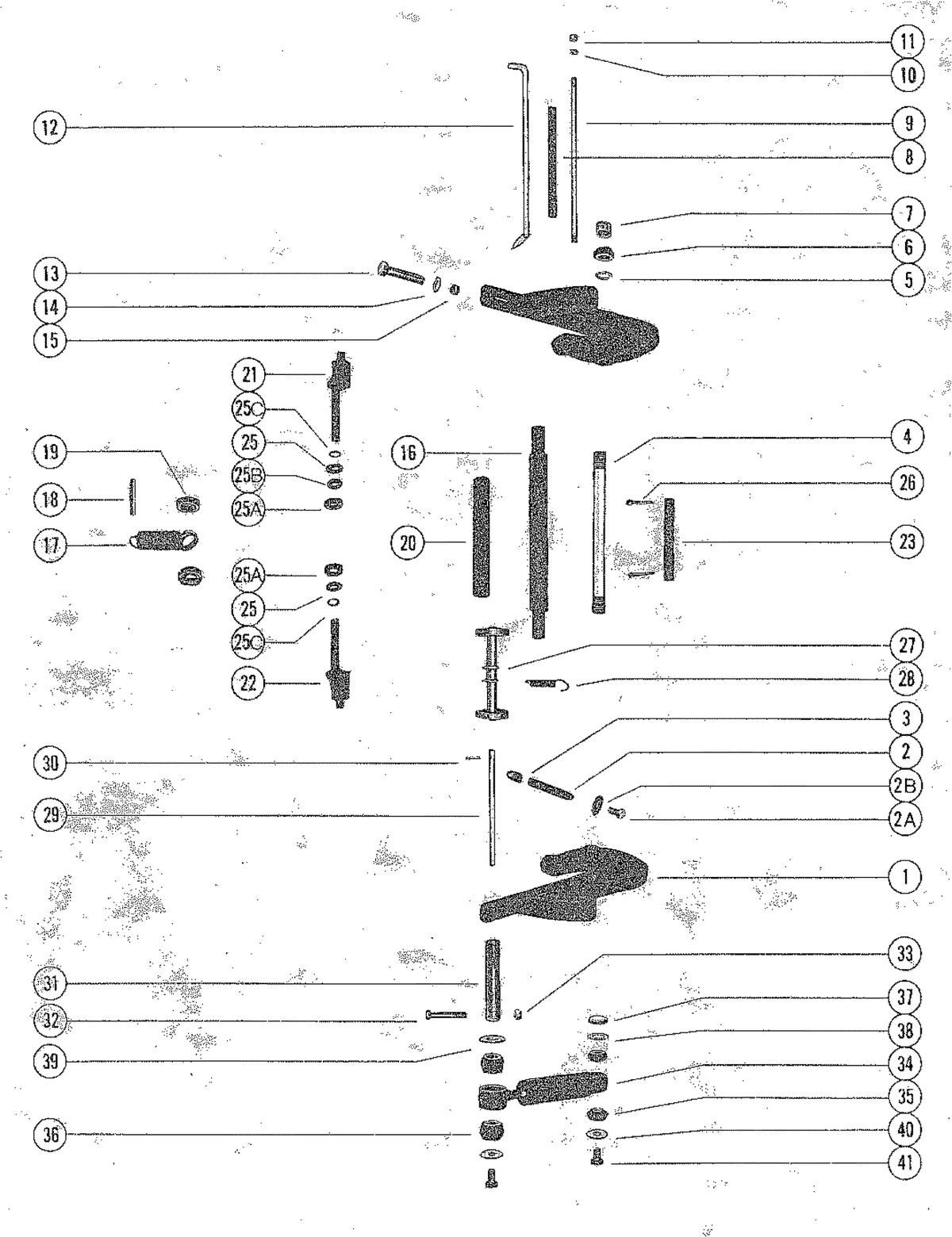 MARINER 115 HORSEPOWER CLAMP BRACKET AND REVERSE LOCK