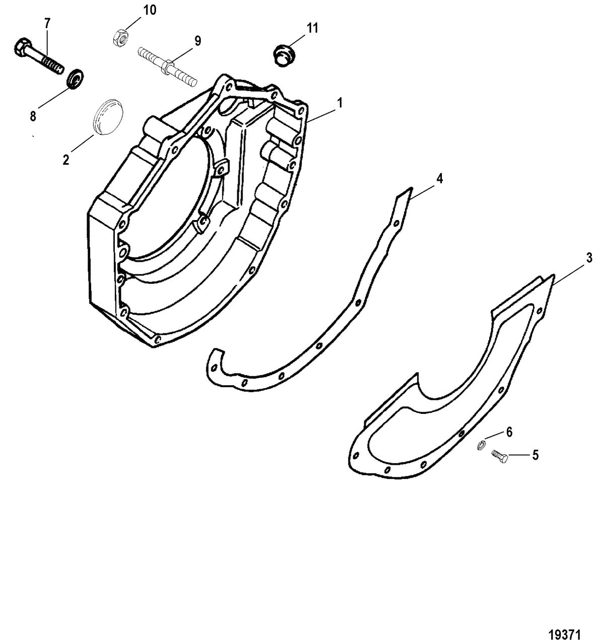 MERCRUISER 5.7L CARB (MIE) (GEN+) FLYWHEEL HOUSING