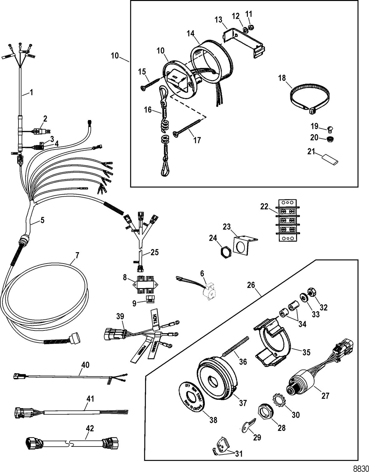 RACE STERNDRIVE 850 SCI Rigging Kit(Triple Engines)